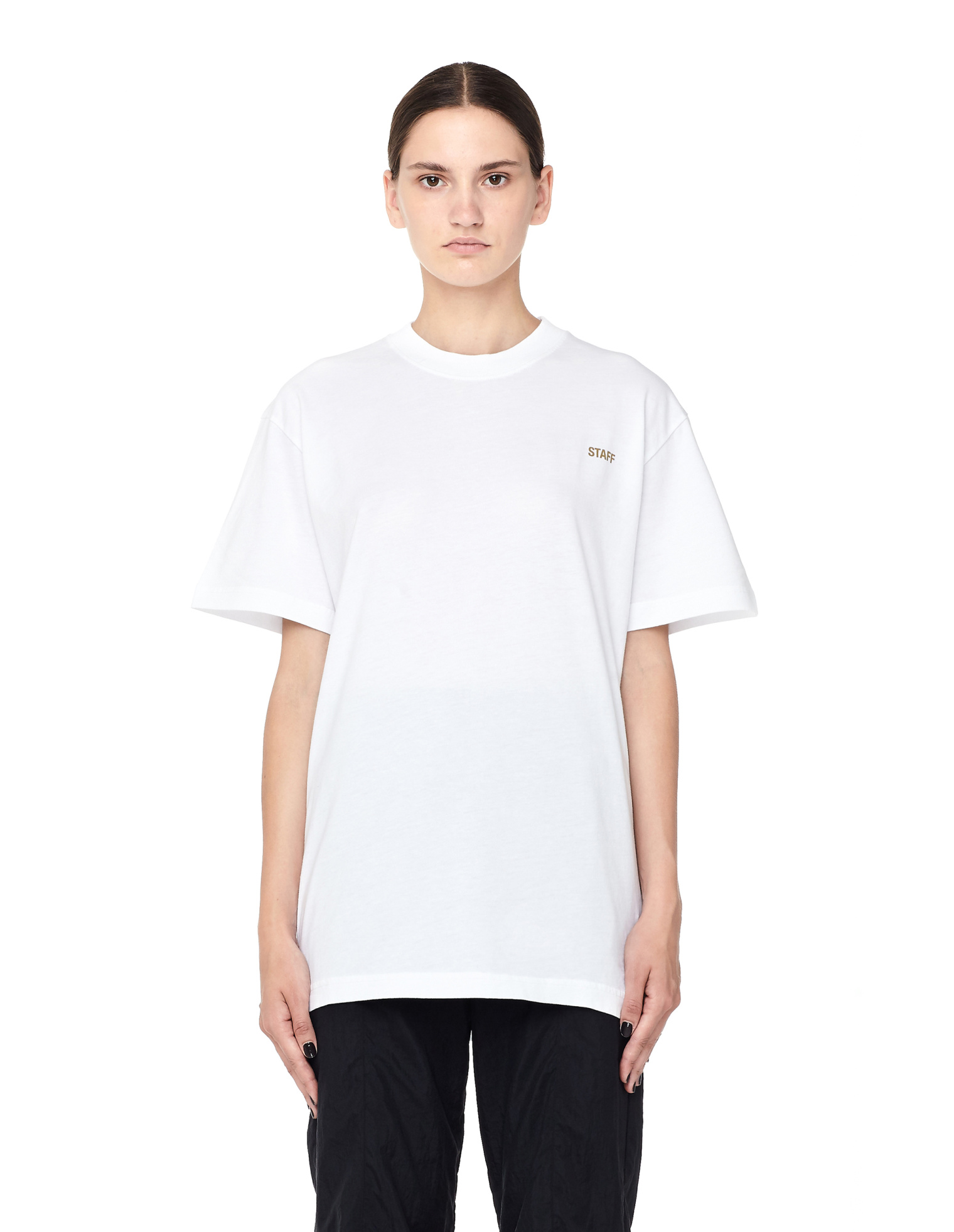 VETEMENTS Футболка из хлопка Staff