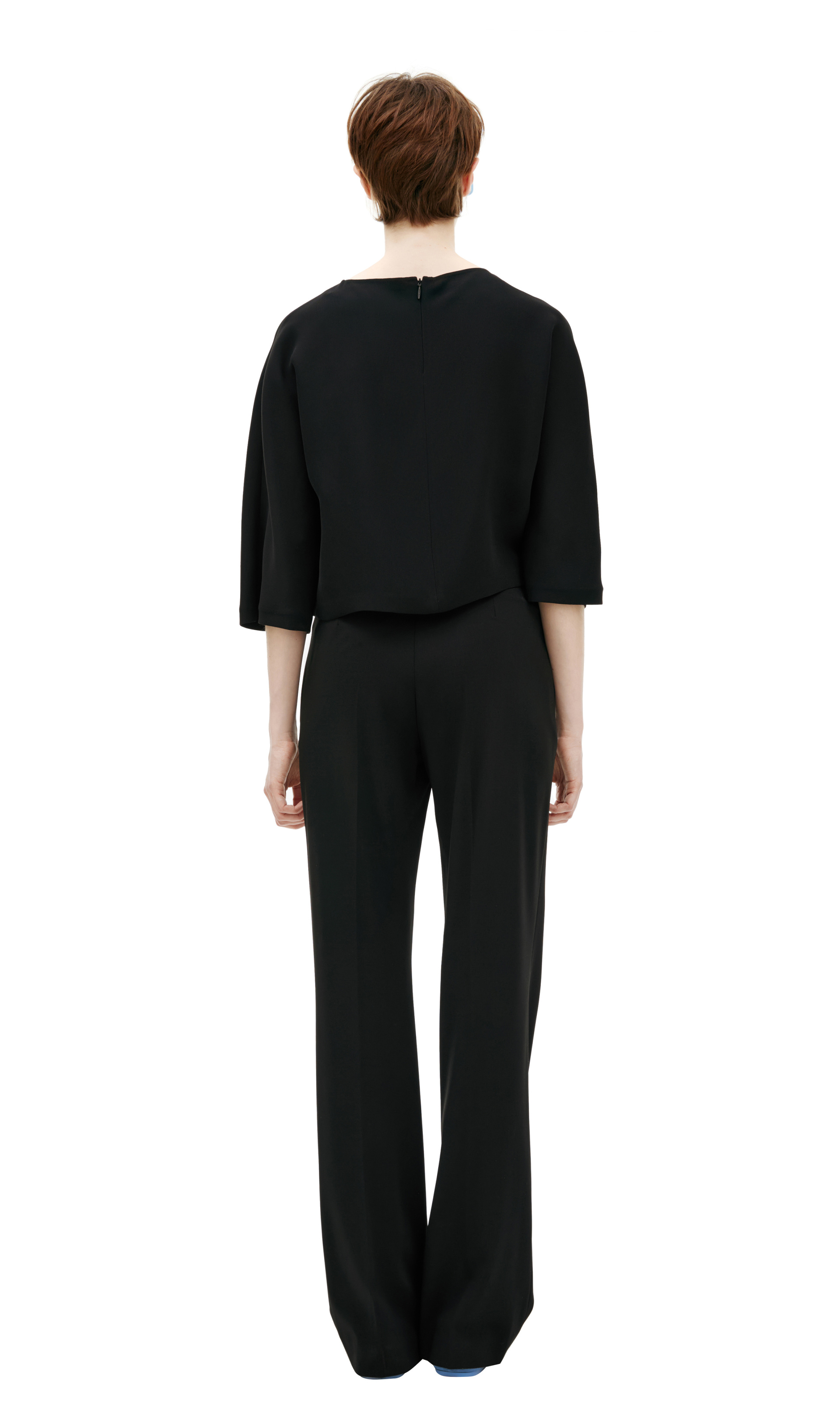 The Row Blouse with shortened sleeves