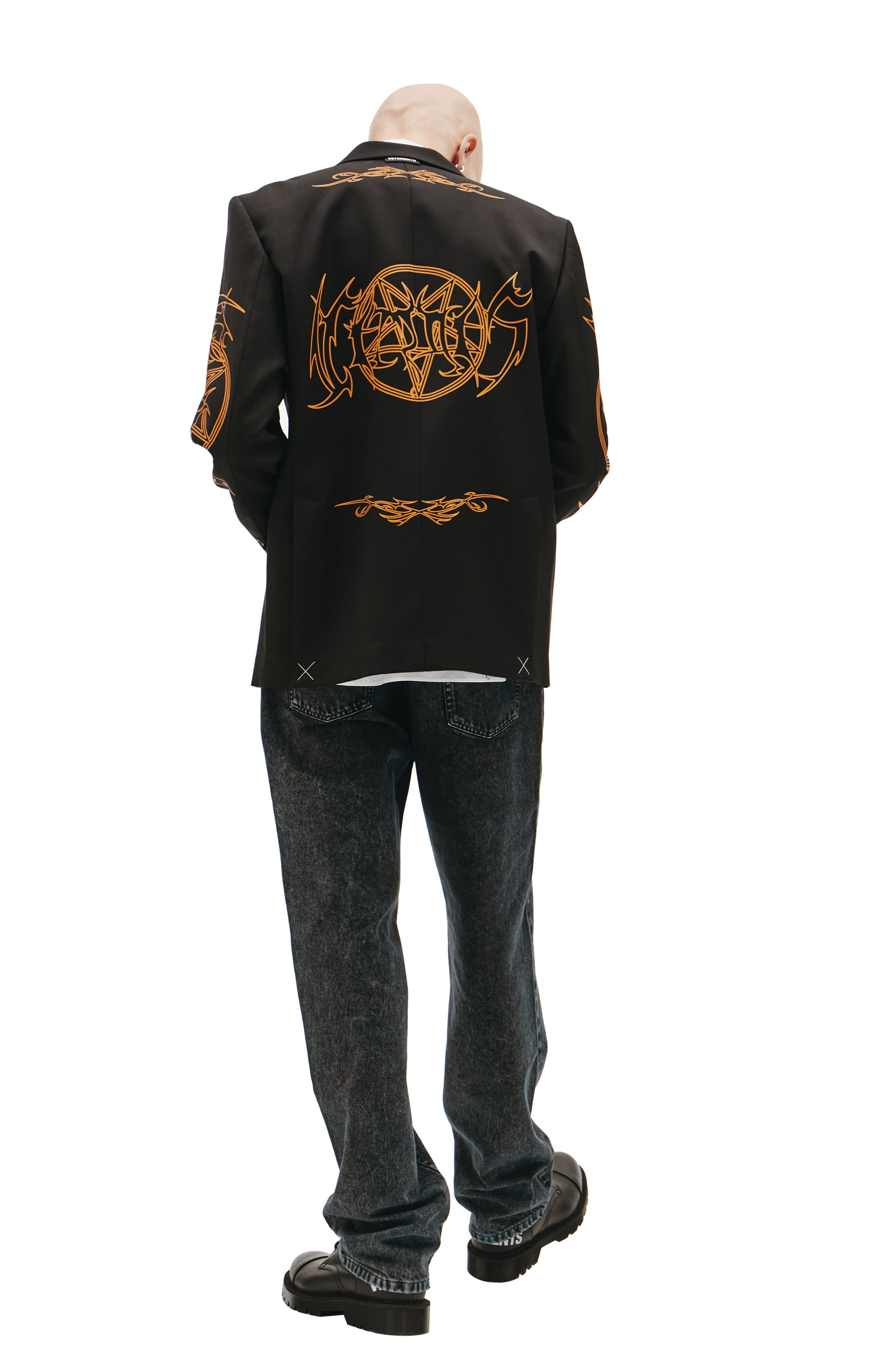 VETEMENTS Trible-print oversized blazer