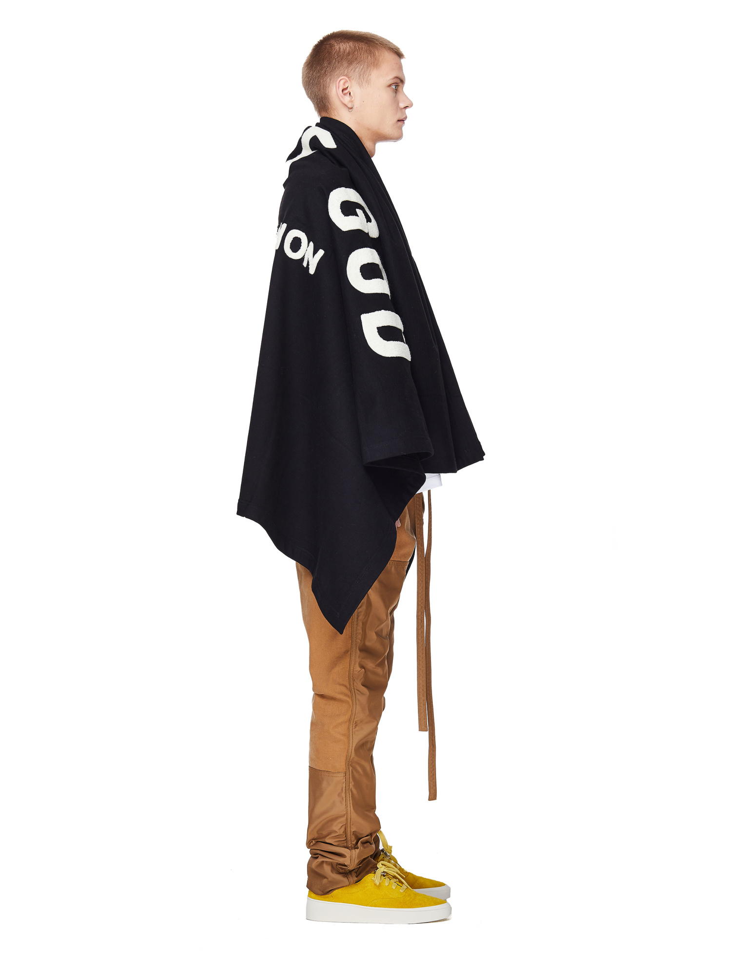 Fear of God Black Chenille Embroidered Throw