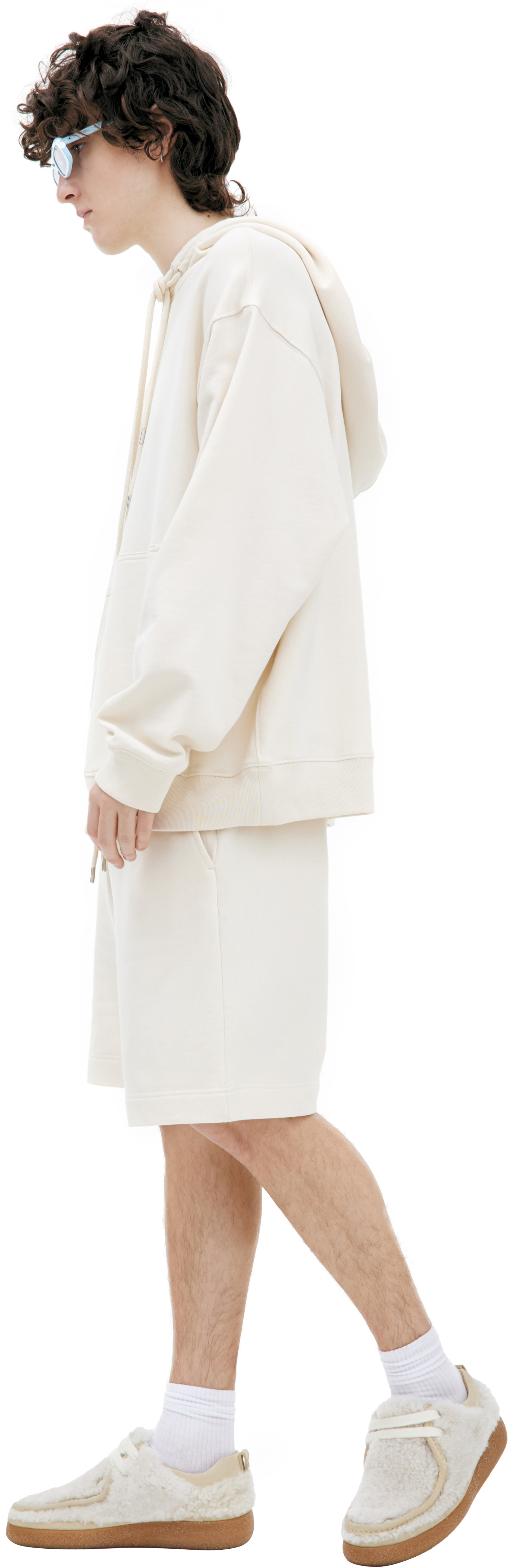 Dries Van Noten White cotton hoodie