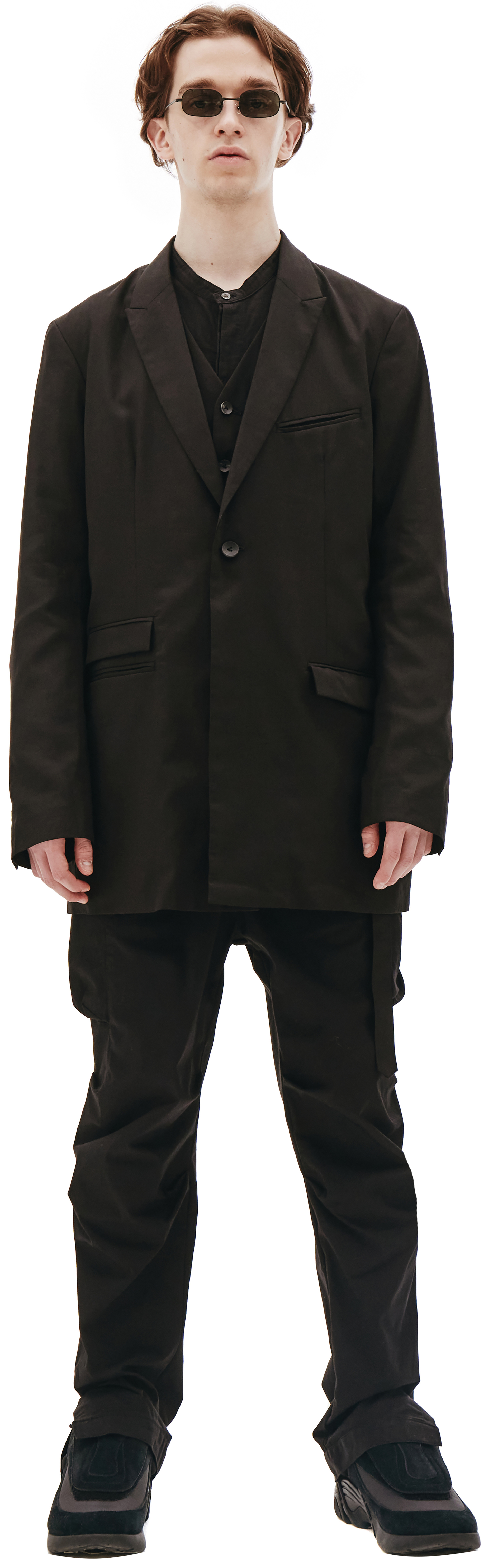 The Viridi-Anne Black Cotton Jacket