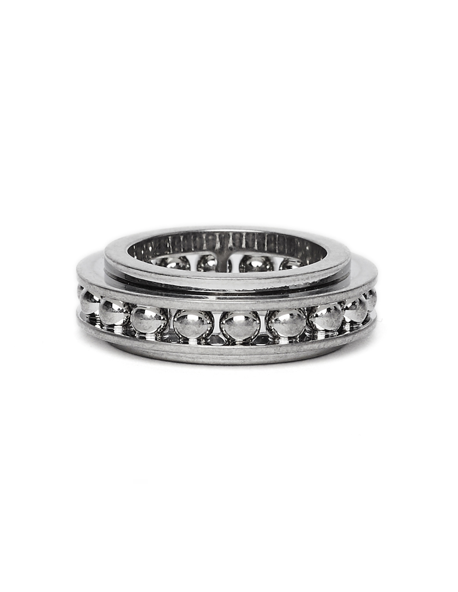 Balenciaga Серебристое кольцо-подшипник