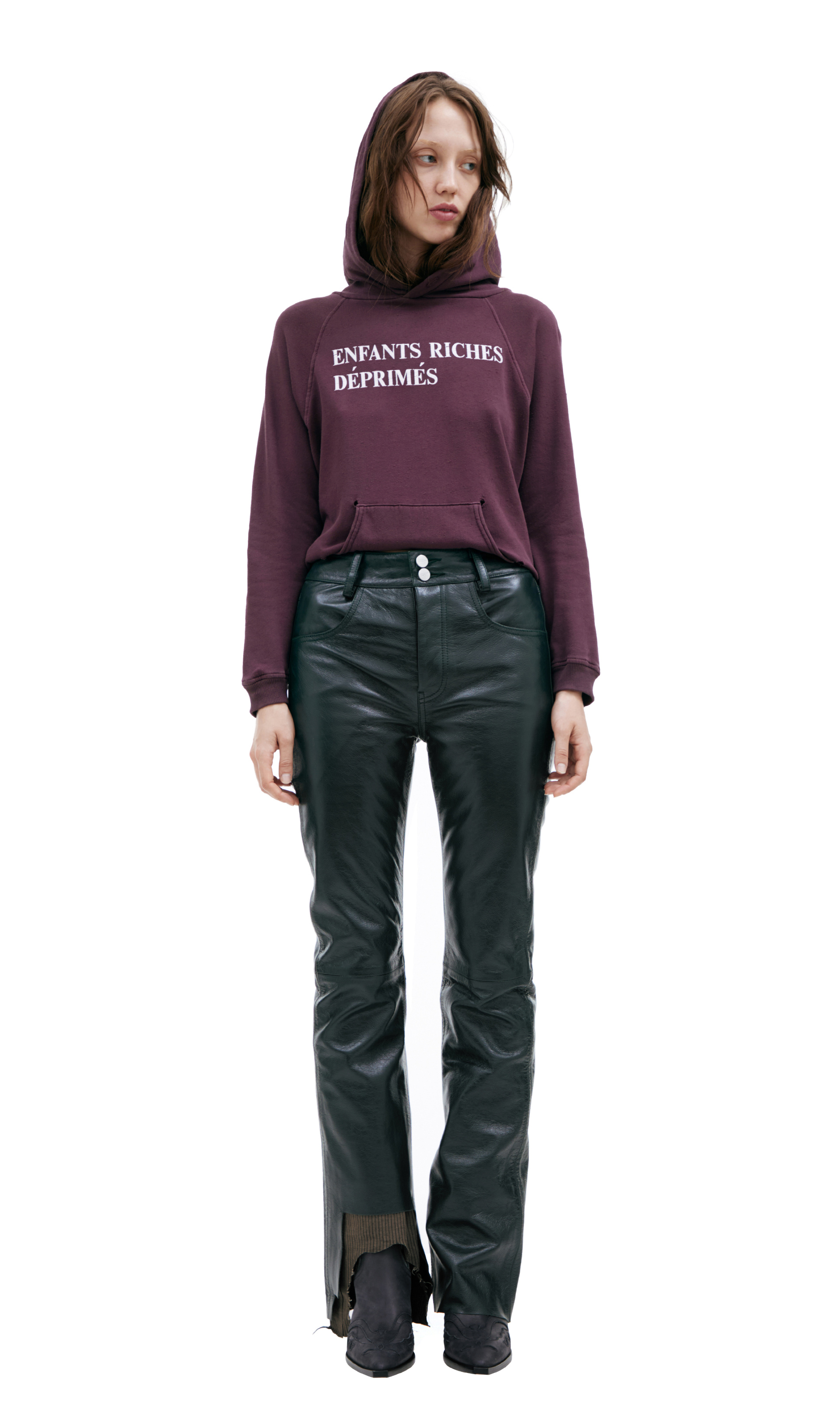 Buy Salvatore Santoro women pink leather biker jacket for