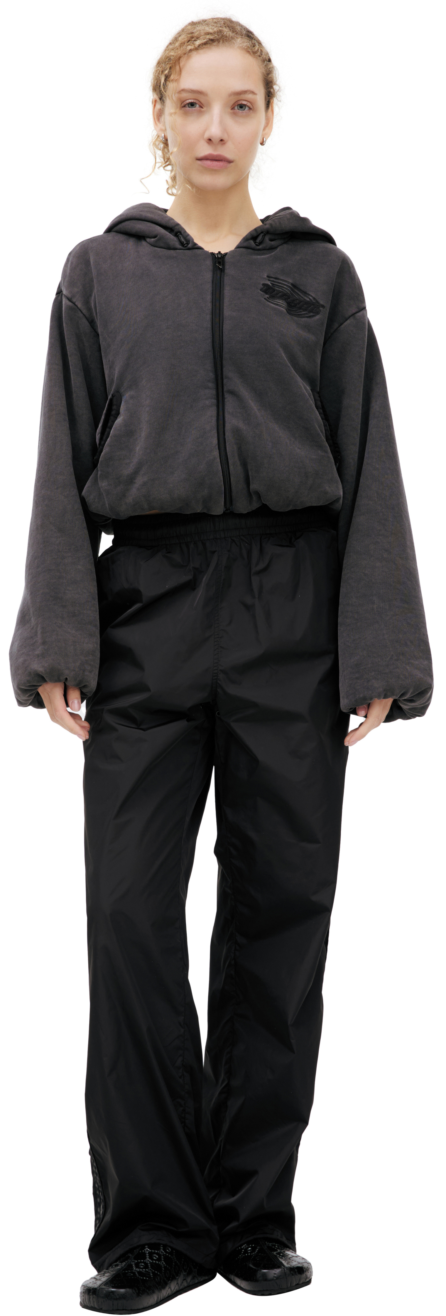 Diesel Cropped zip-up hoodie