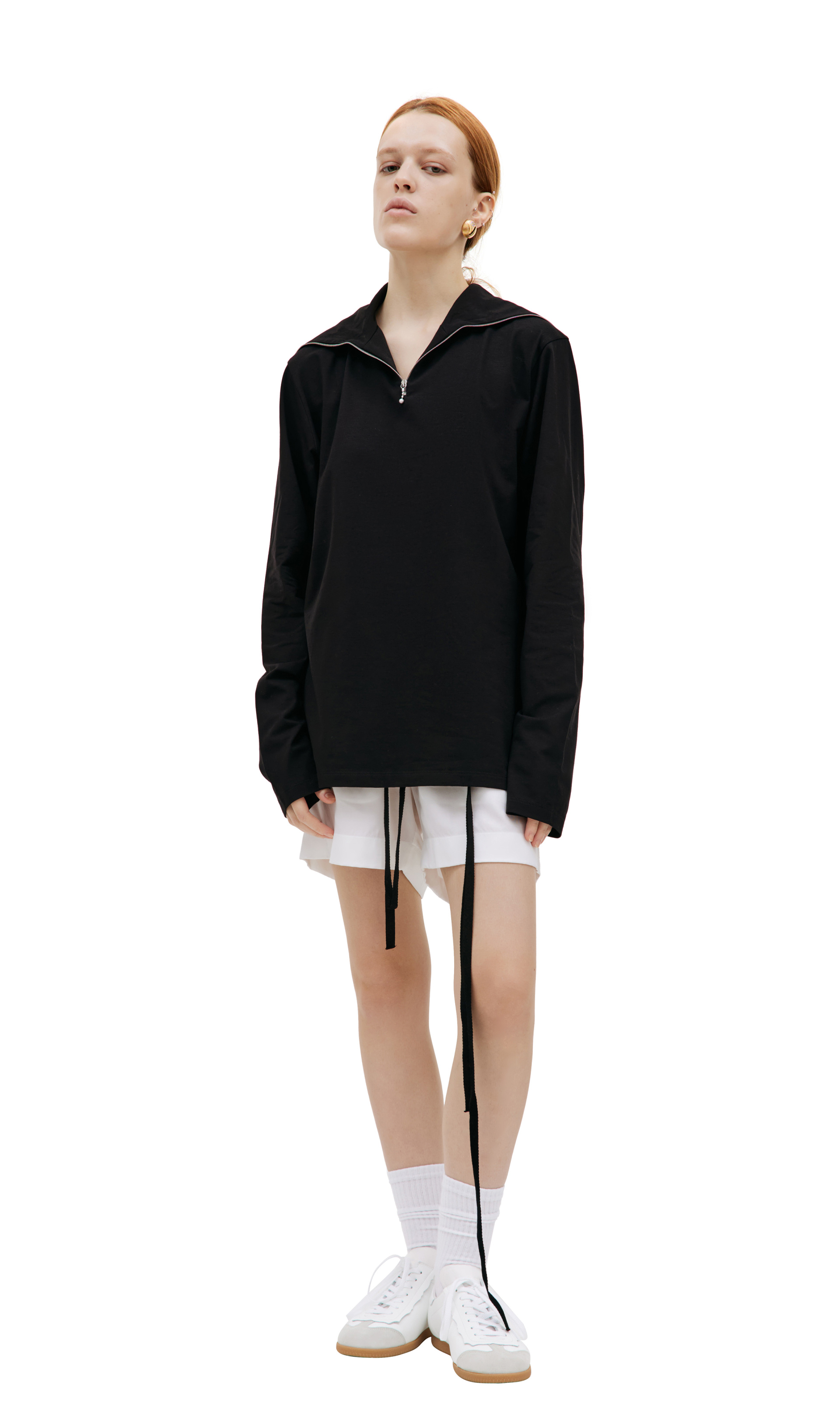 Jil Sander Zipped cotton longsleeve