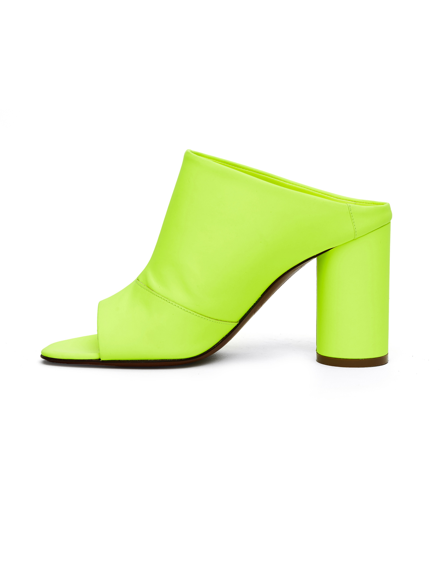 VETEMENTS Neon Yellow Leather Shoes