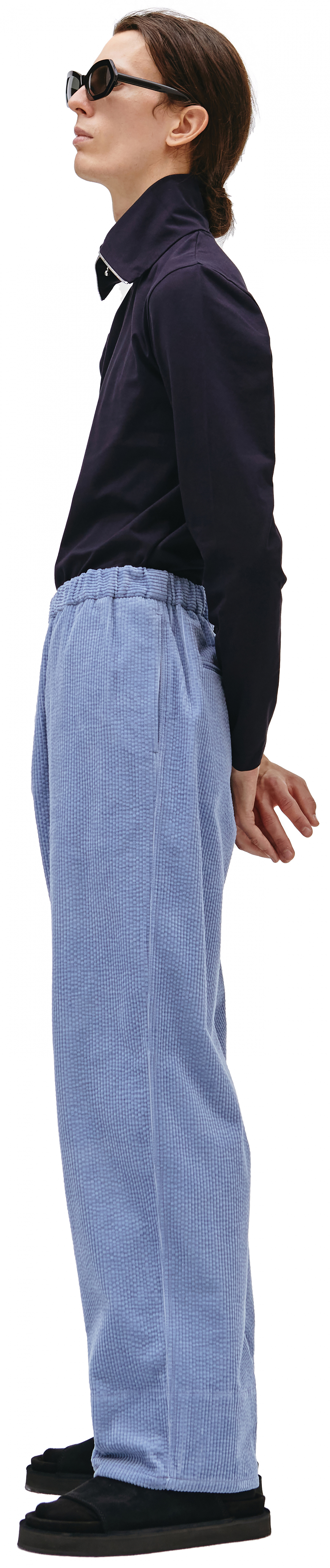 Jil Sander Corduroy Trousers in Blue