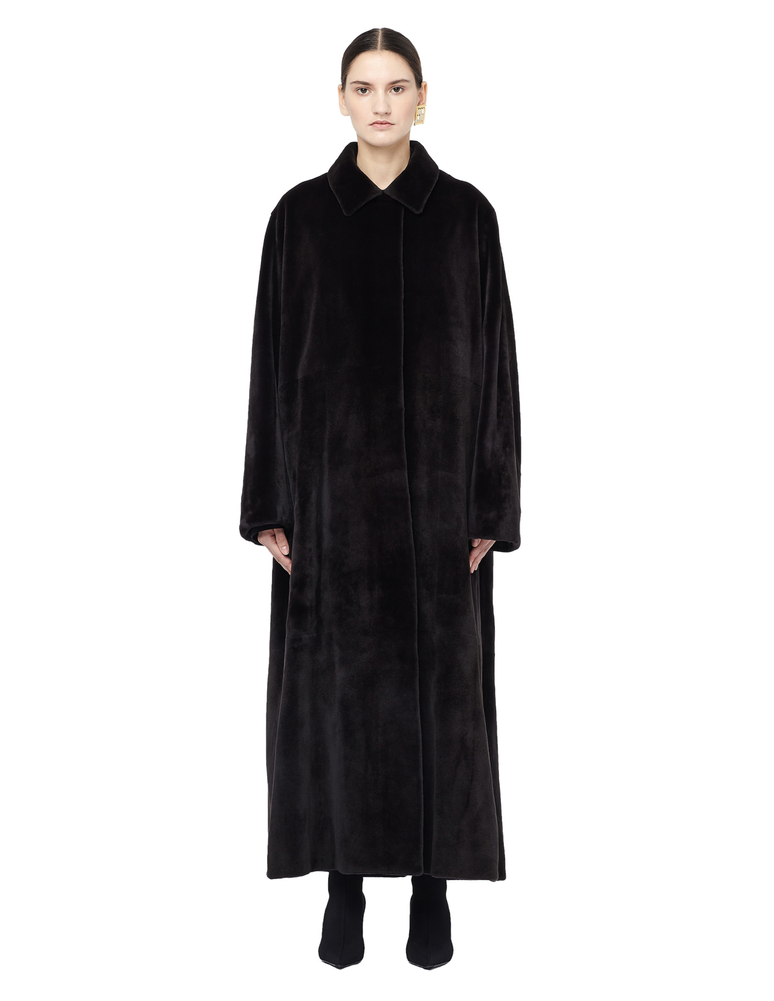 The Row Шуба из норки в пол Luster Coat