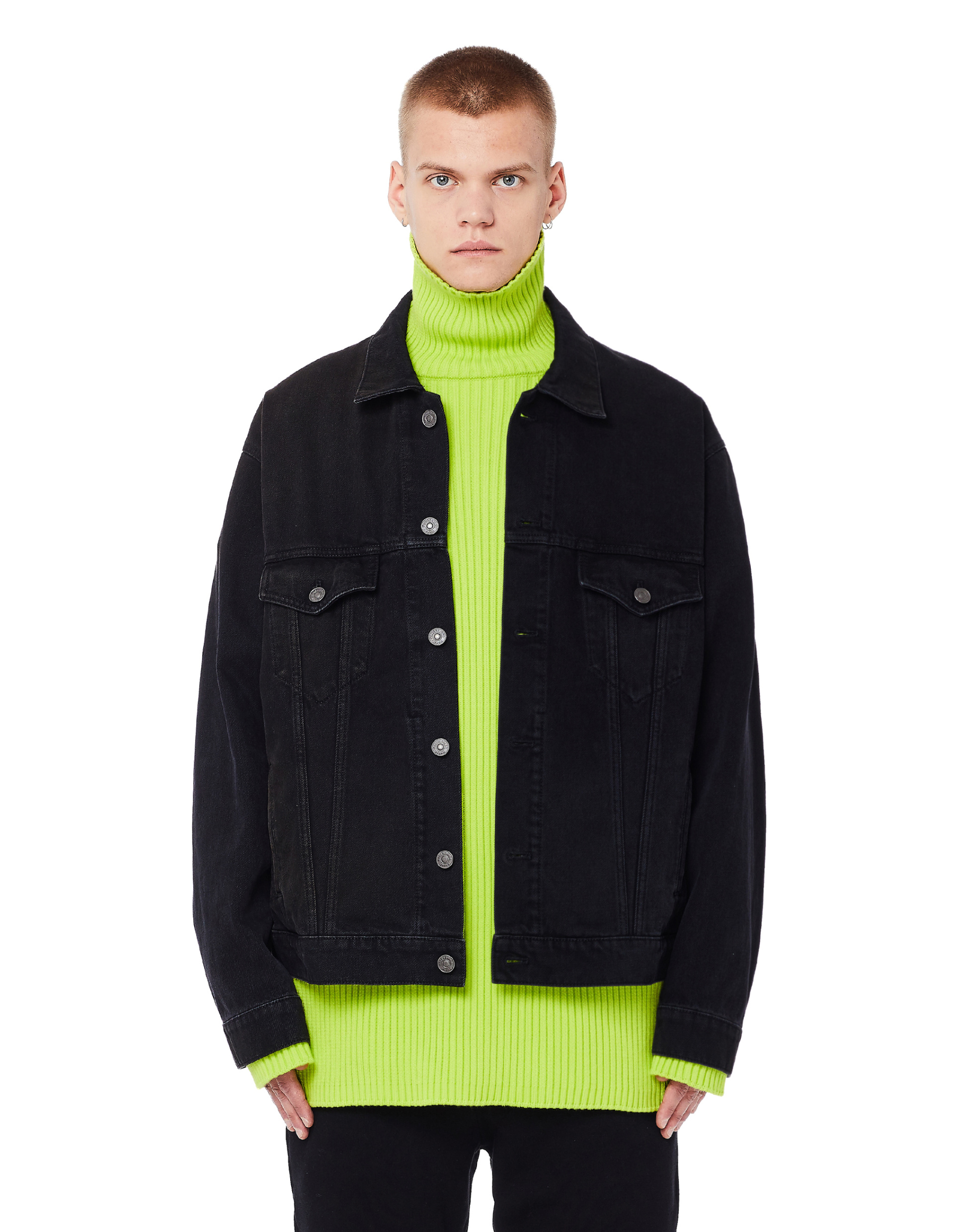 Balenciaga Signature Big Fit Embroidered Jacket