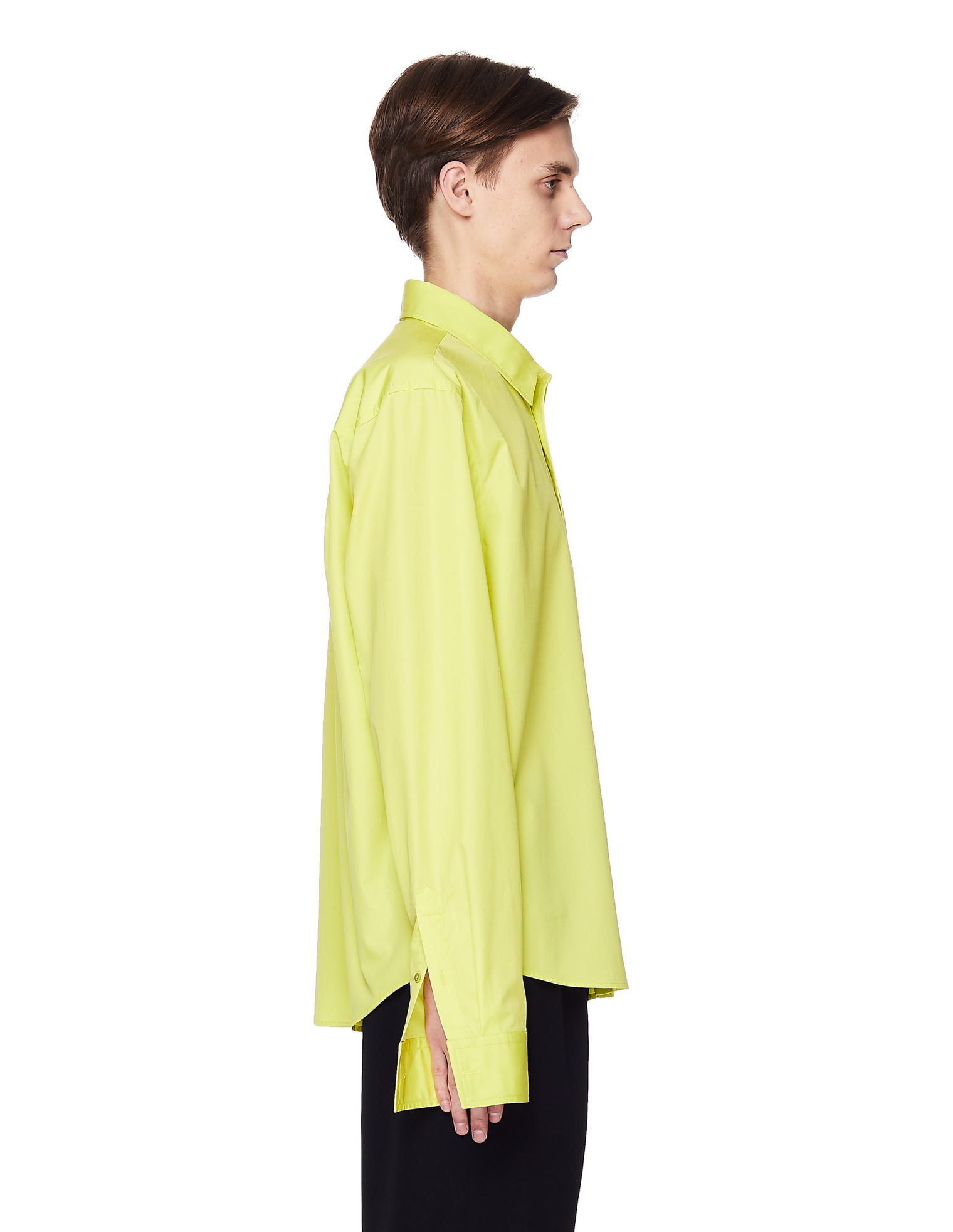 Balenciaga Neon Yellow Cotton Shirt