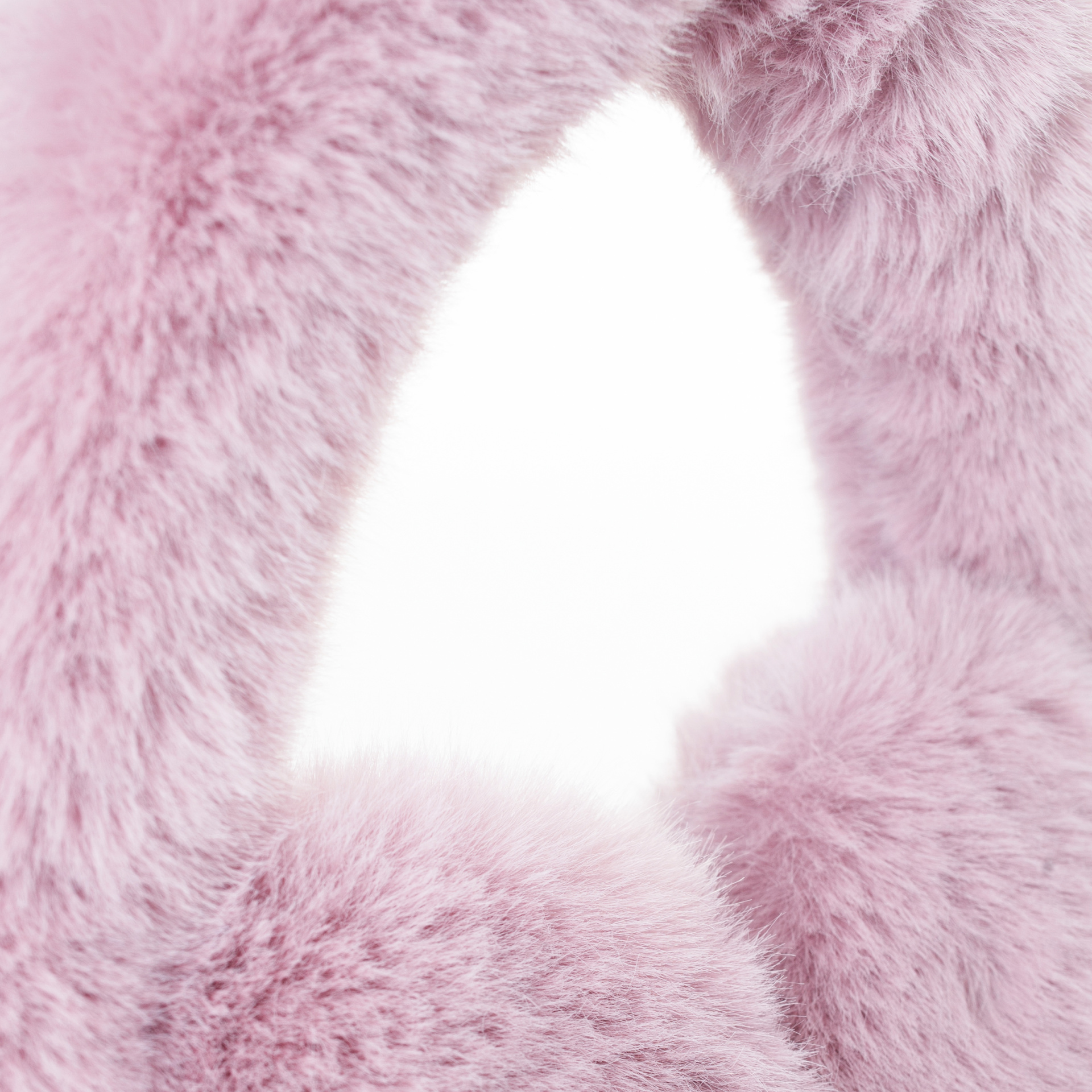 Blumarine Pink Faux-fur Heart Bag