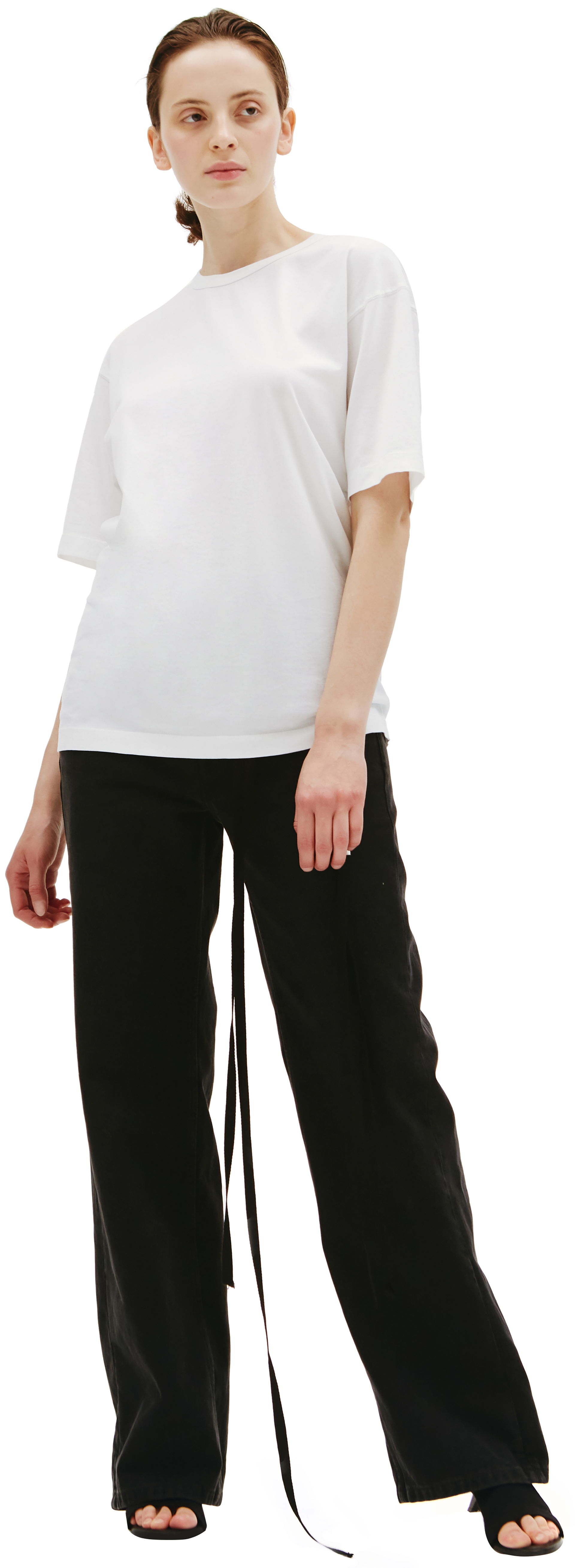 Ann Demeulemeester White Sandra basic t-shirt