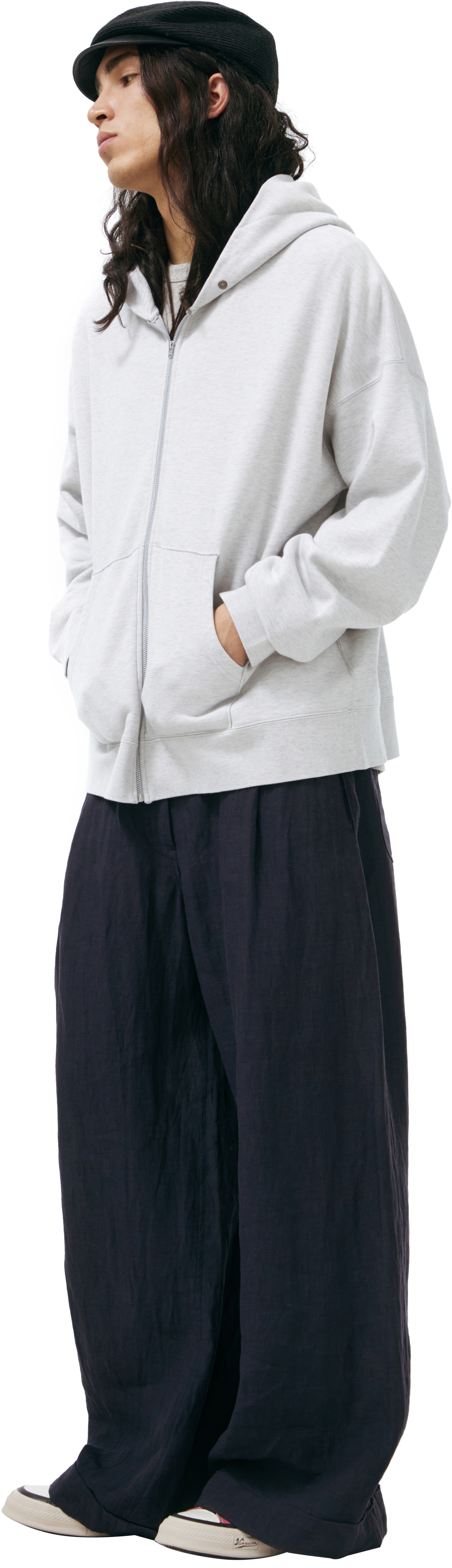 visvim Zippered cotton hoodie