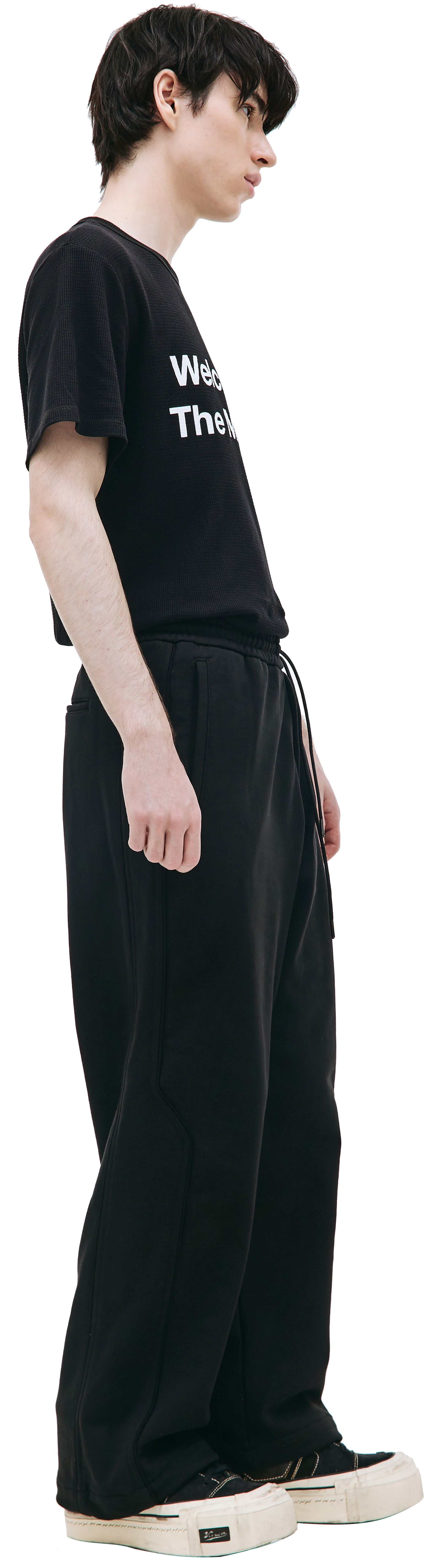 Juun.J Drawstring wide-leg sweatpants