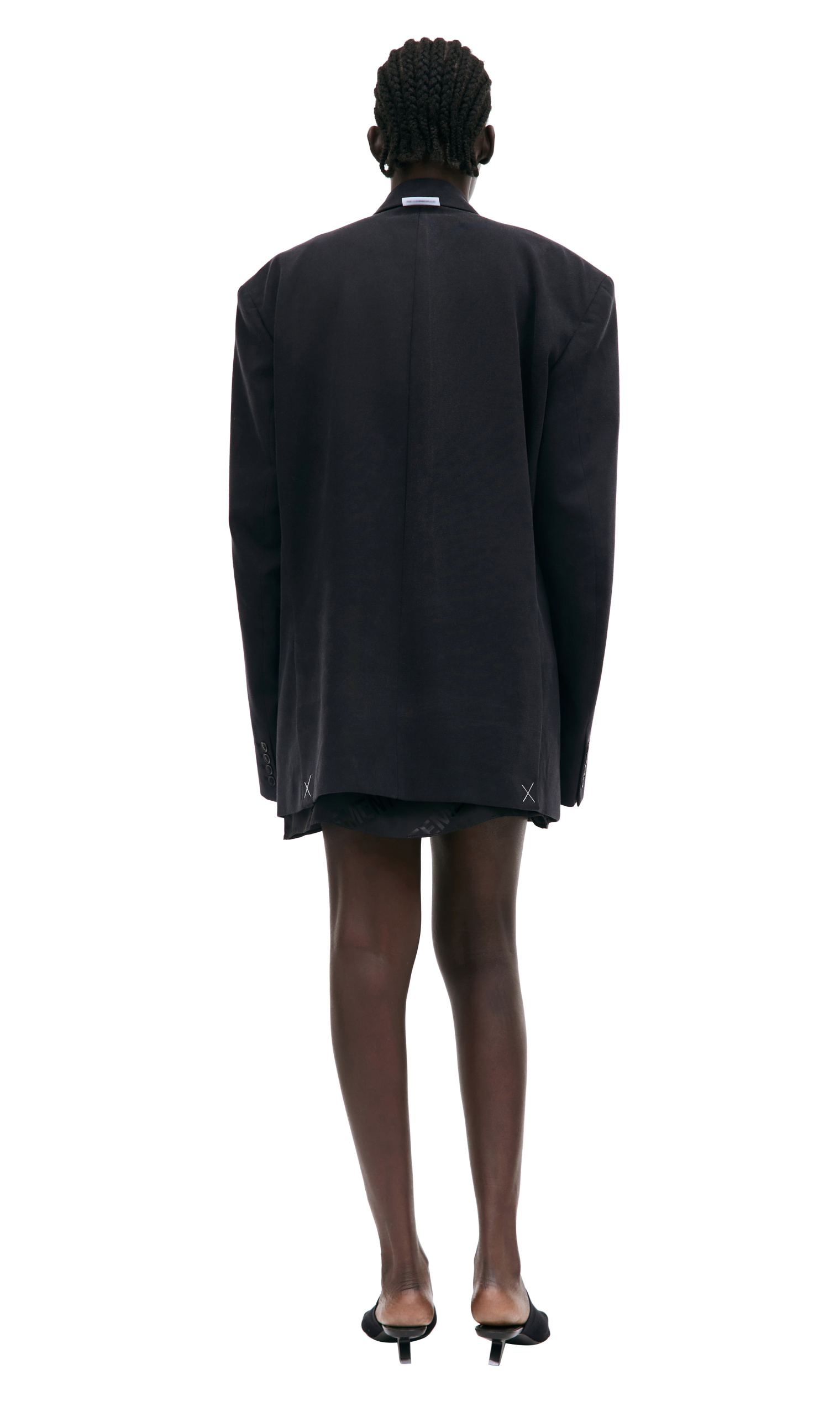 VETEMENTS Черный оверсайз пиджак