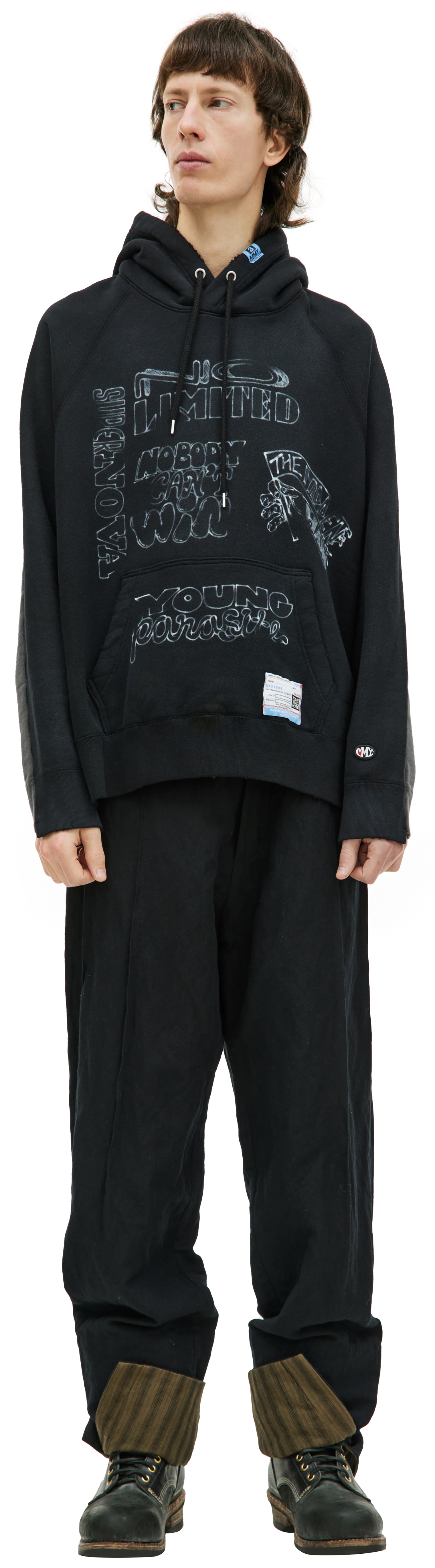 Maison Mihara Yasuhiro Vintage-like printed hoodie
