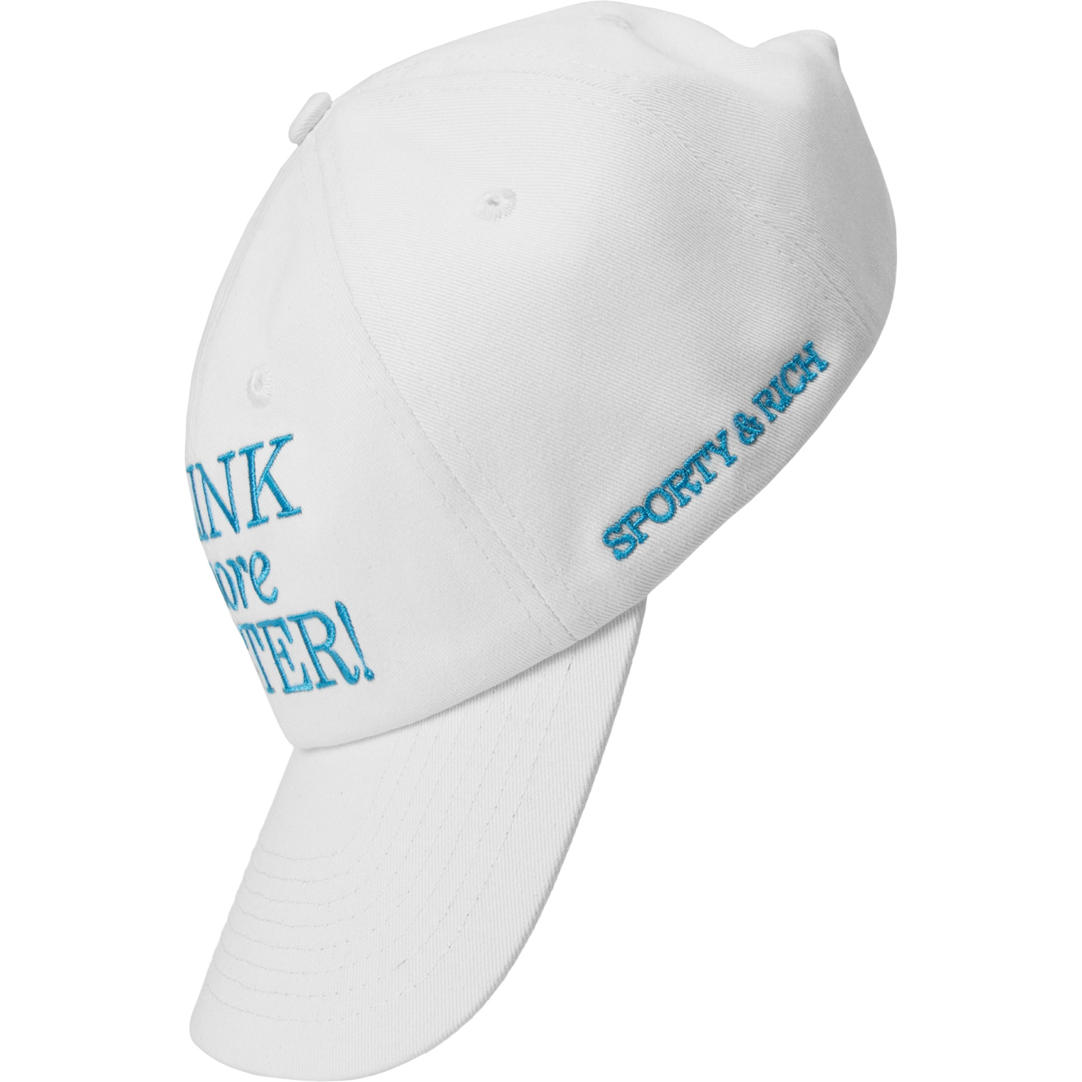 SPORTY & RICH \'Drink More Water\' embroidered cap