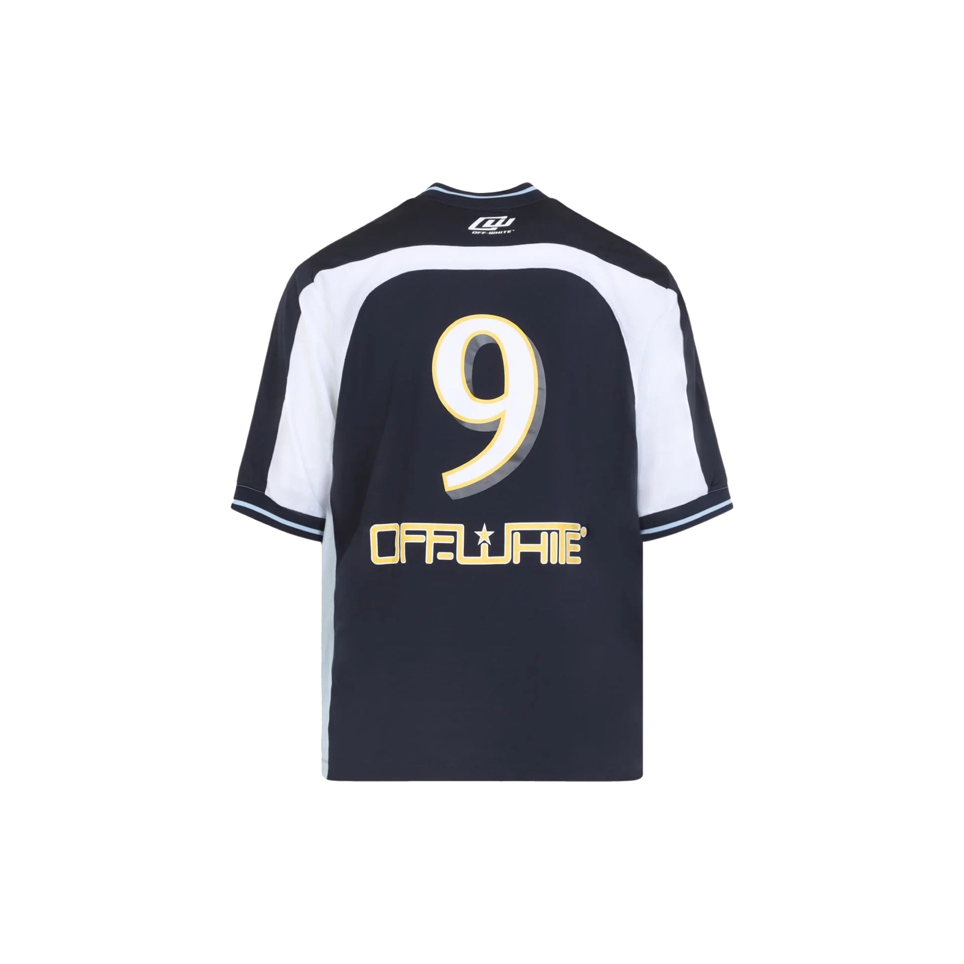 Off White Royal Team Soccer Short Sleeve  T-shirt