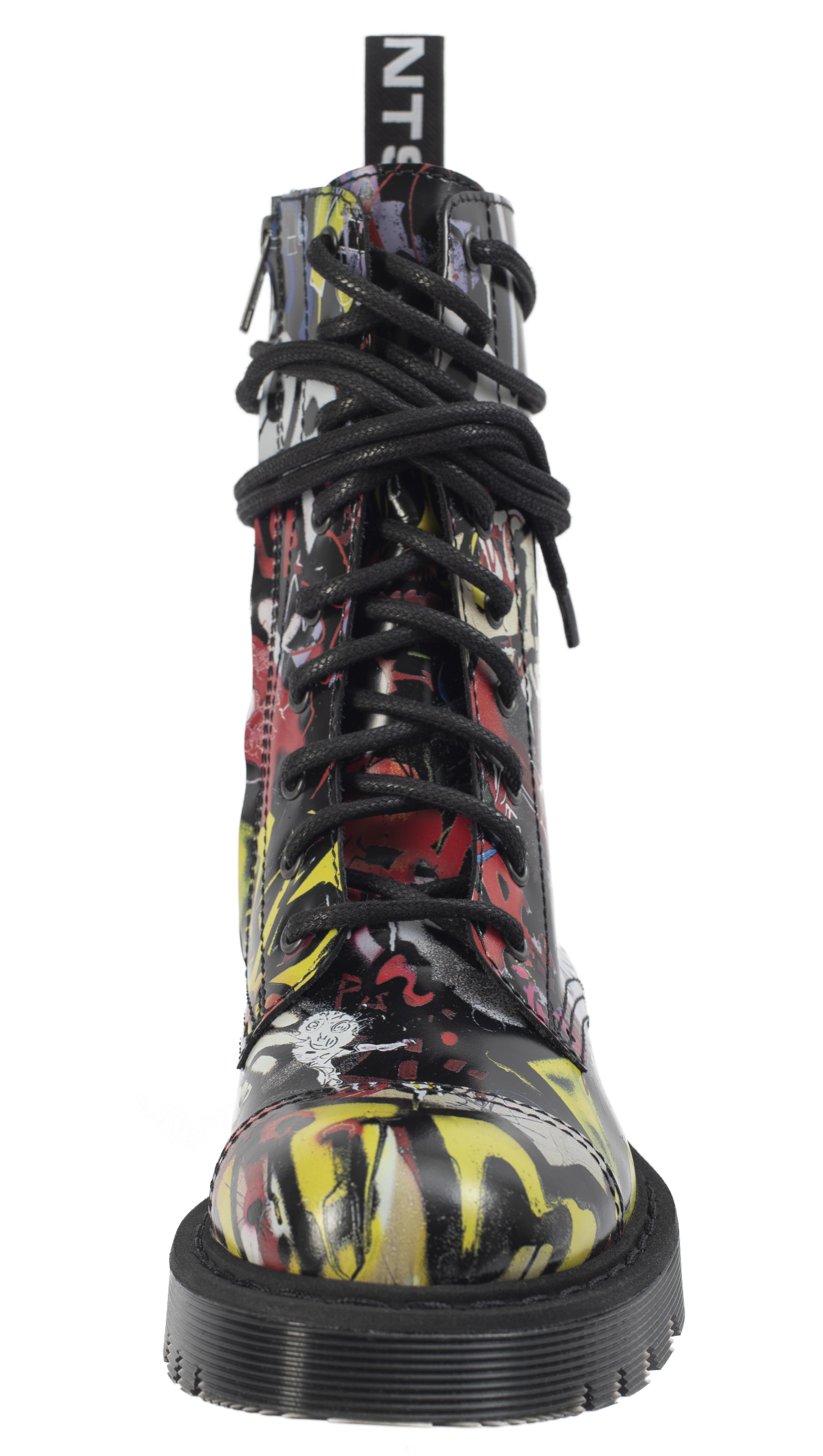 VETEMENTS Graffiti lace-up boots
