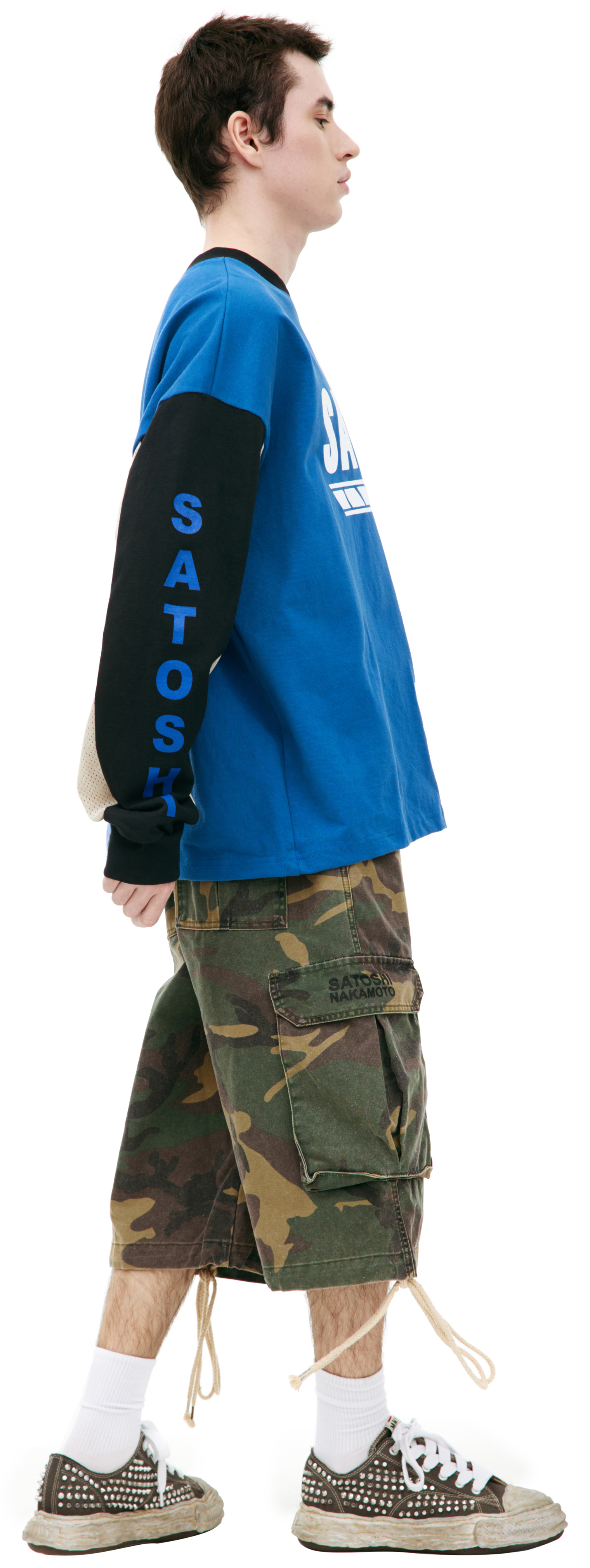 Satoshi Nakamoto Blue longsleeve with logo