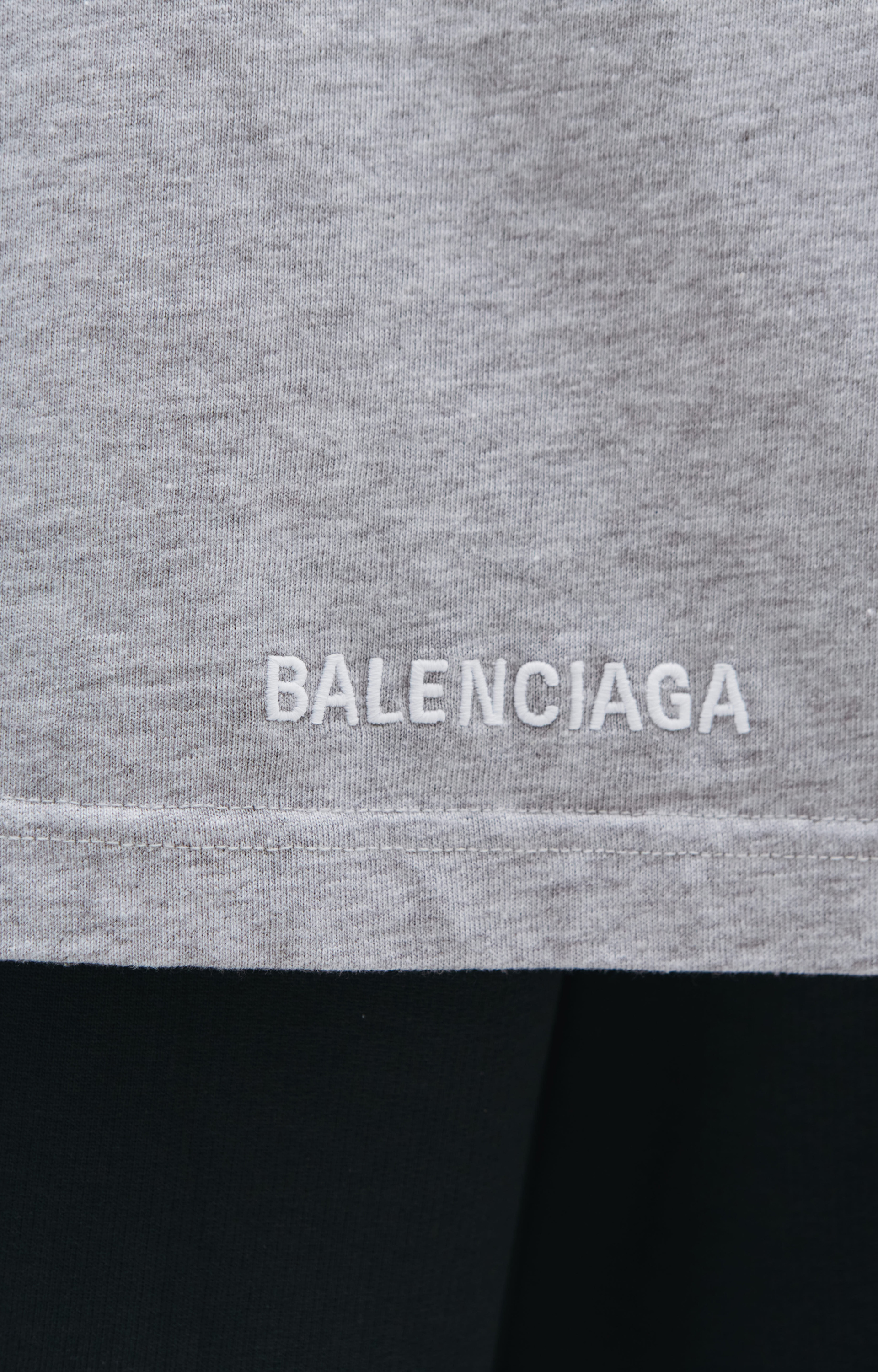 Balenciaga Grey & Pink Cotton Longsleeve