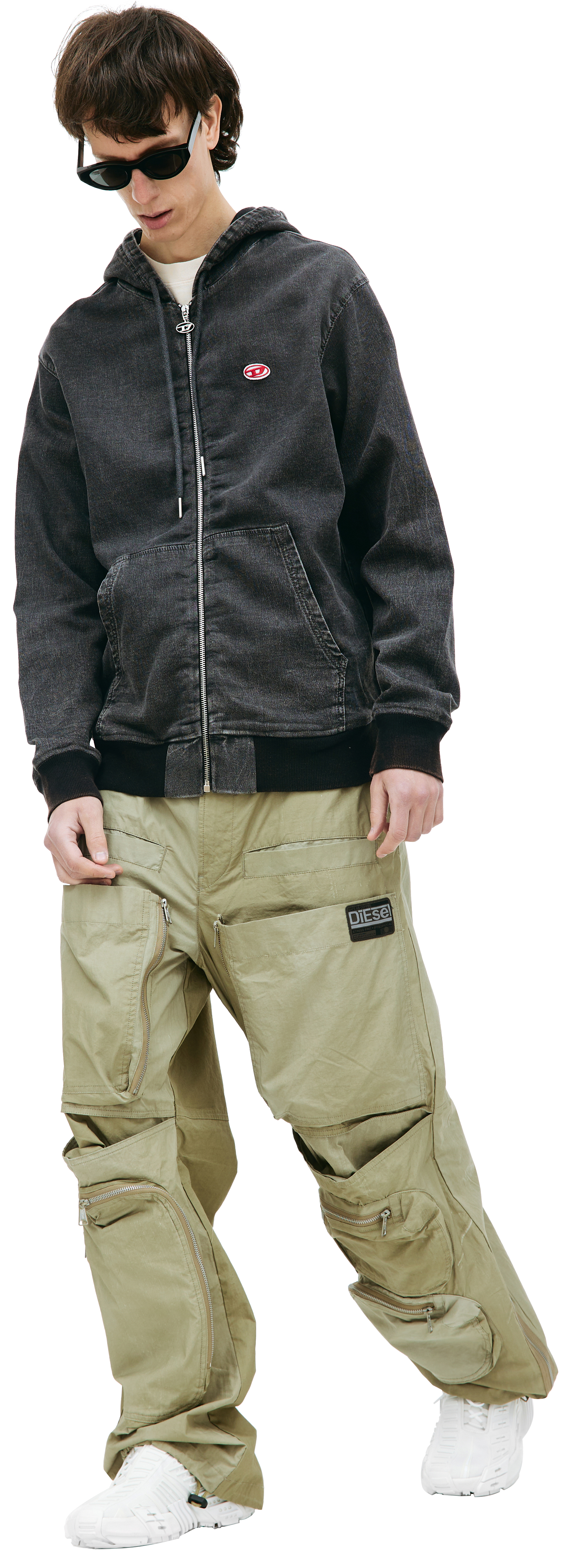 Diesel Zip up \'D-Gir-Ne\' hoodie