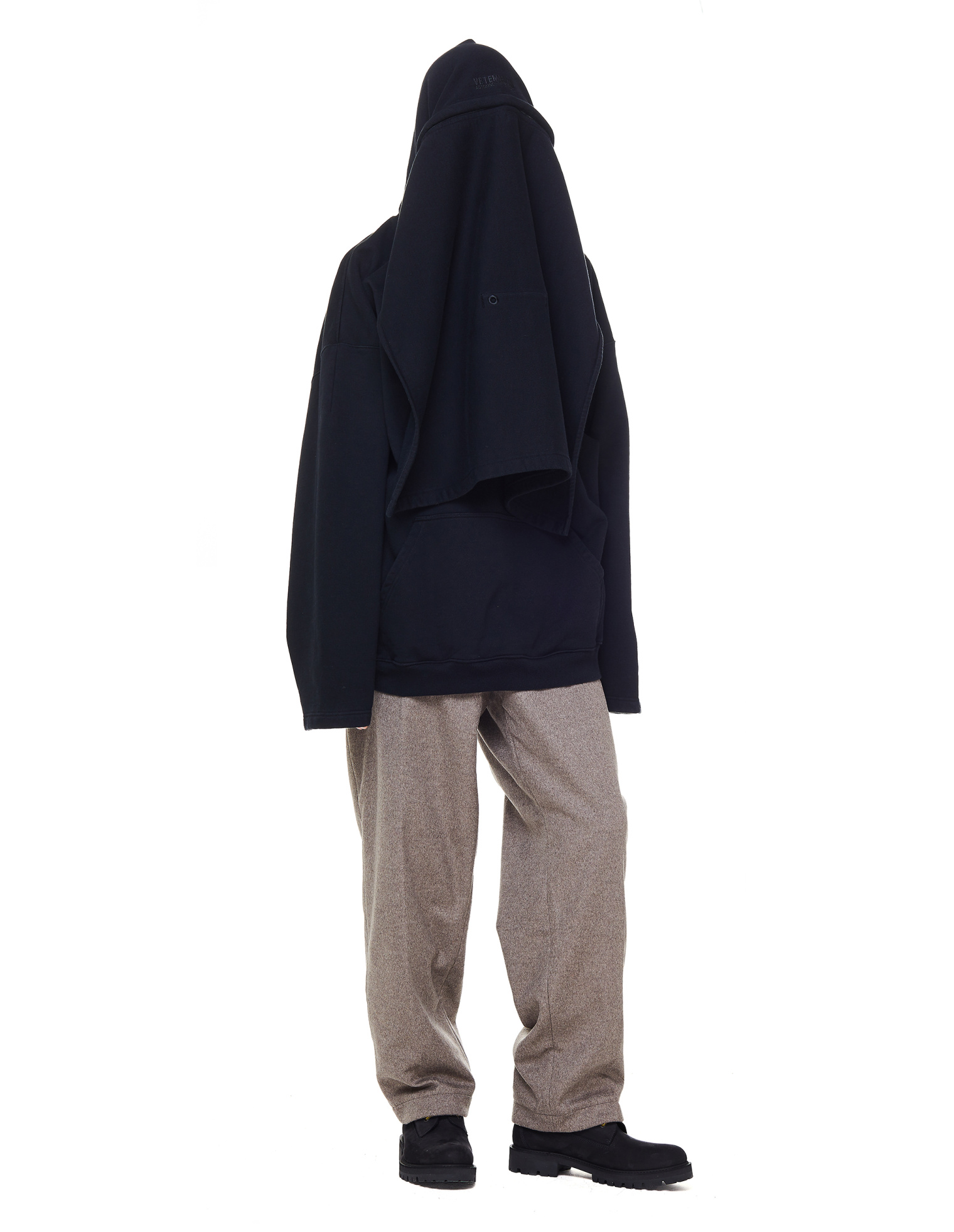 VETEMENTS Black Cotton Incognito Hoodie