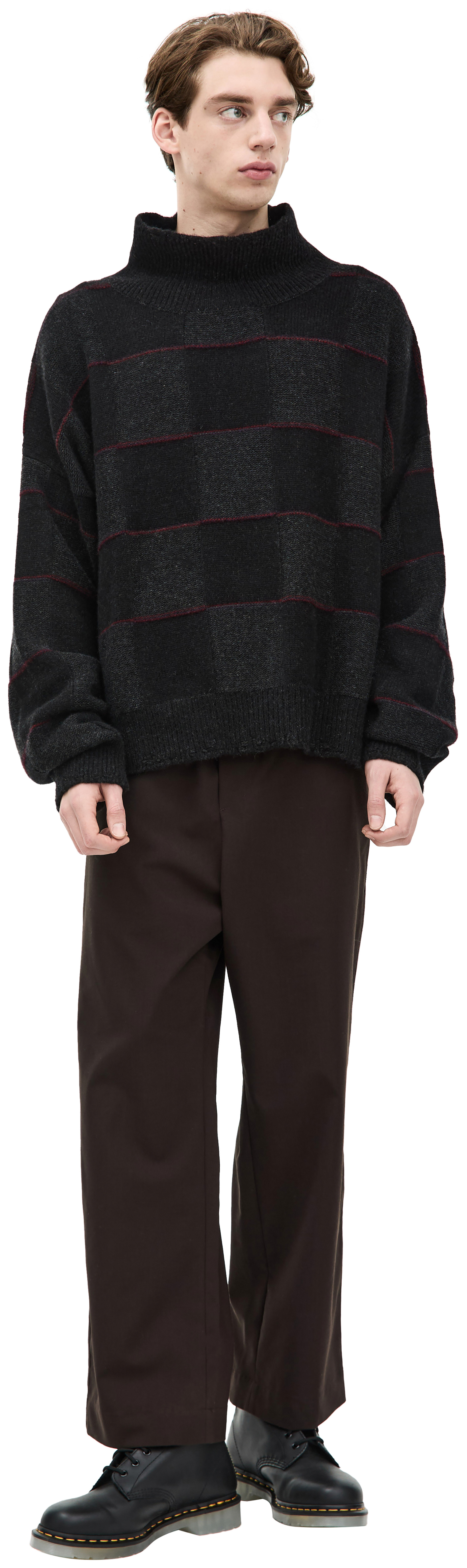 Enfants Riches Deprimes Cashmere plaid sweater