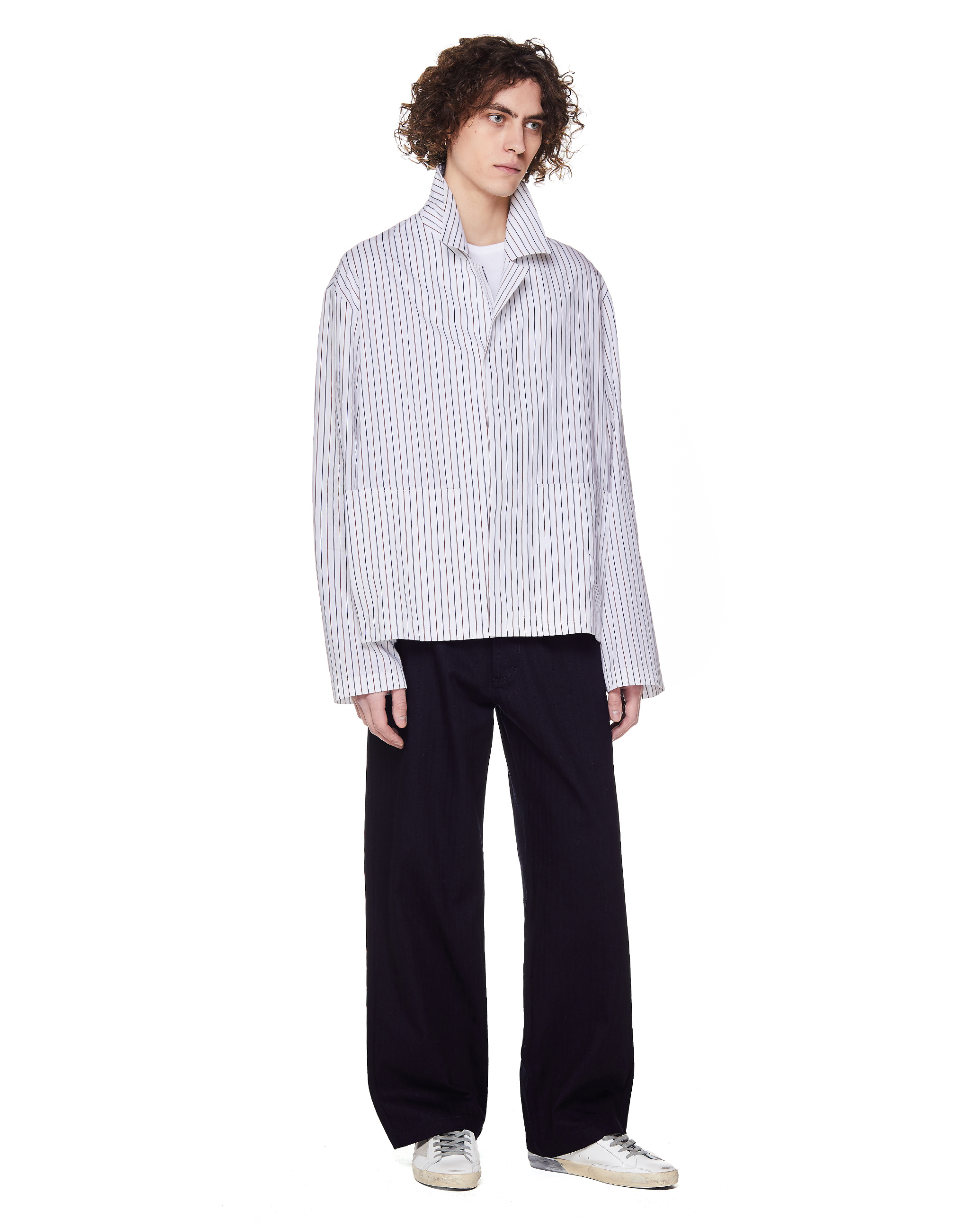 Maison Margiela Navy Blue Cotton Jeans