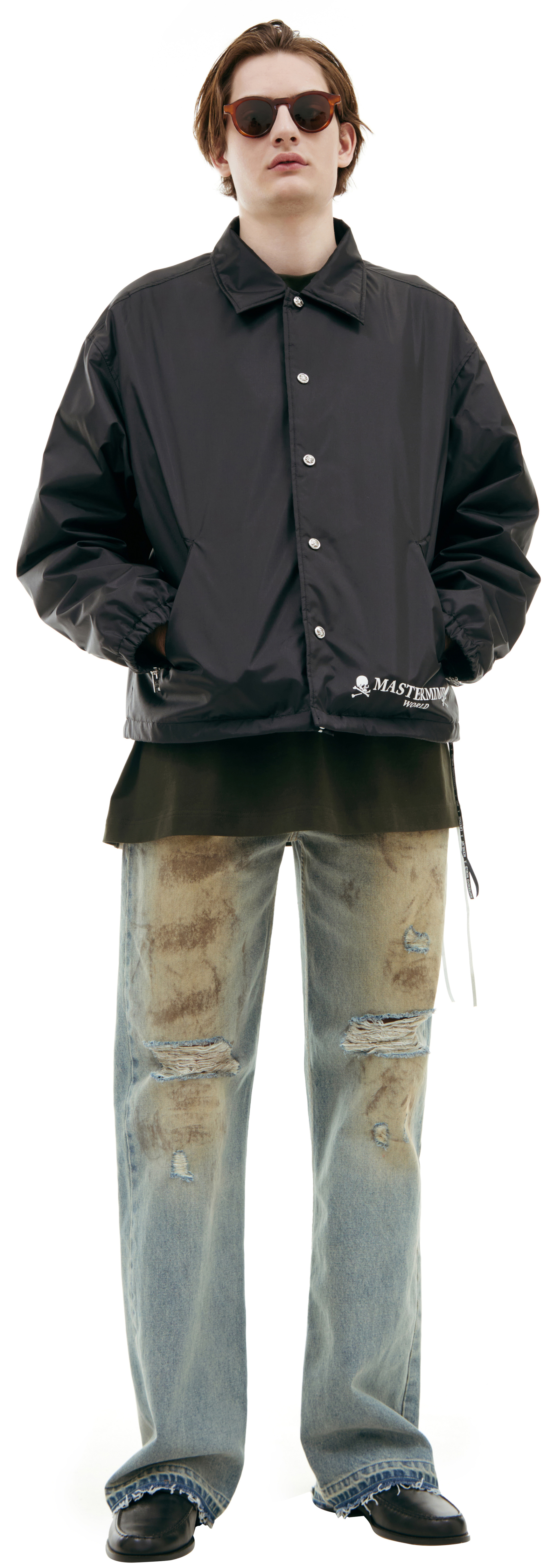 Mastermind WORLD Black button jacket