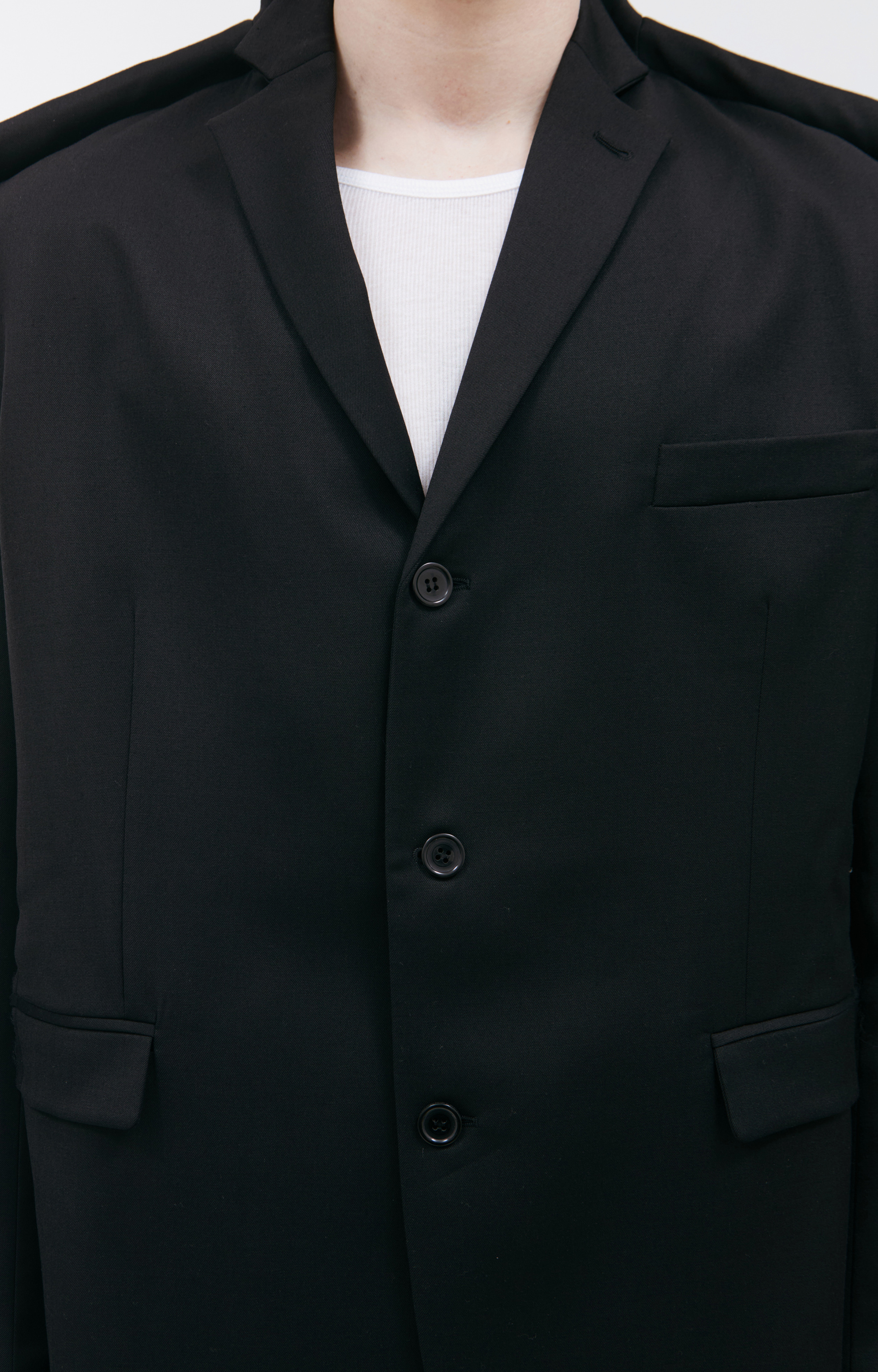 PROTOTYPES Black oversized jacket