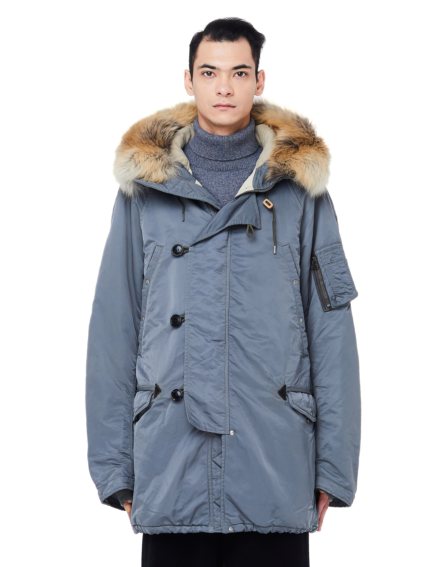 visvim Парка с меховой отделкой Valdez