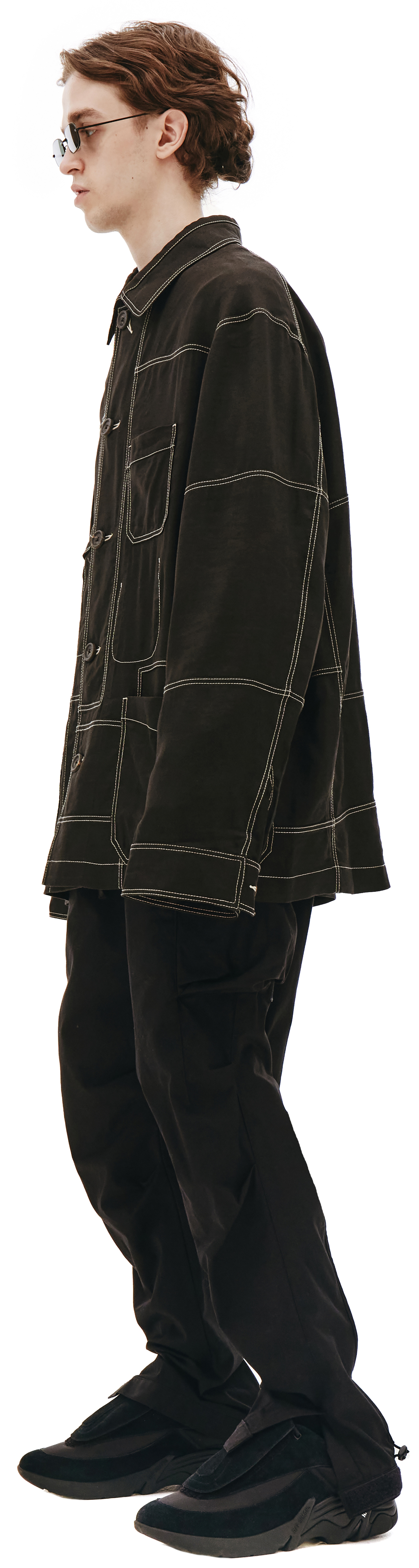 Ziggy Chen Contrast-stitching Denim Jacket