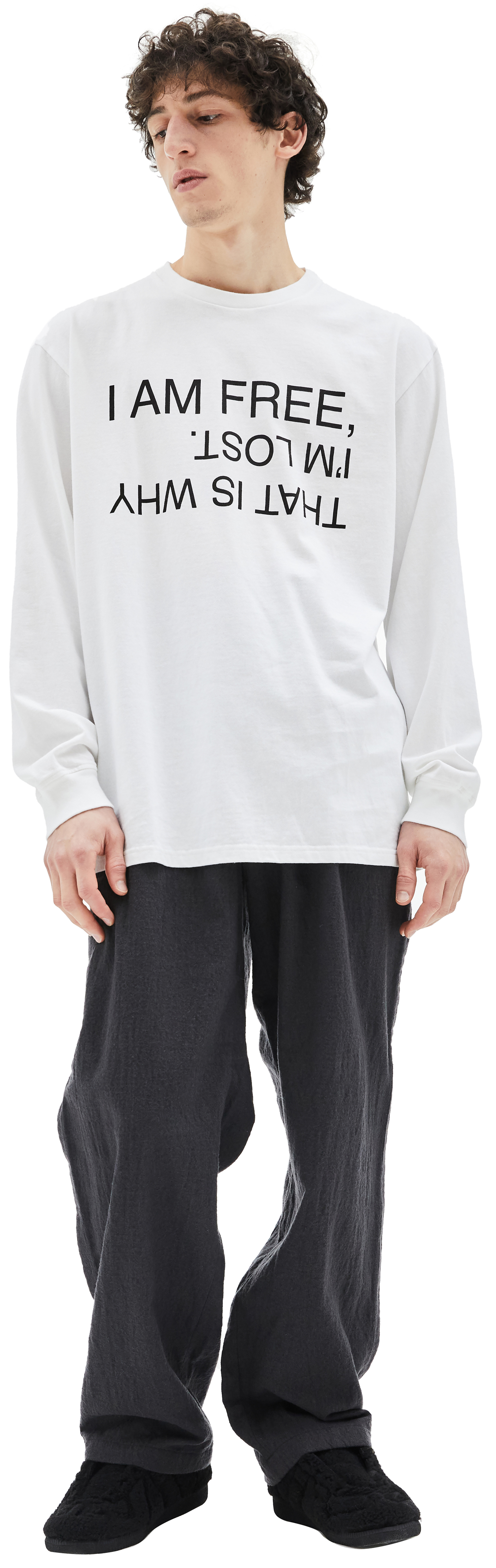 Undercover White Printed Longsleeve