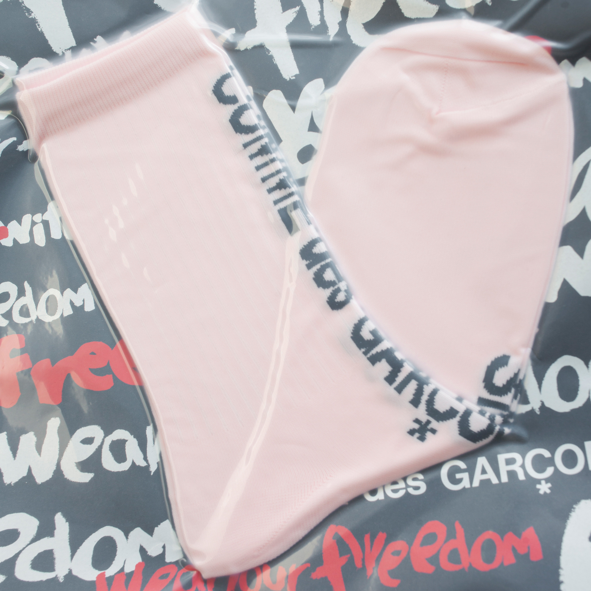 Comme des Garcons Logo Print Socks