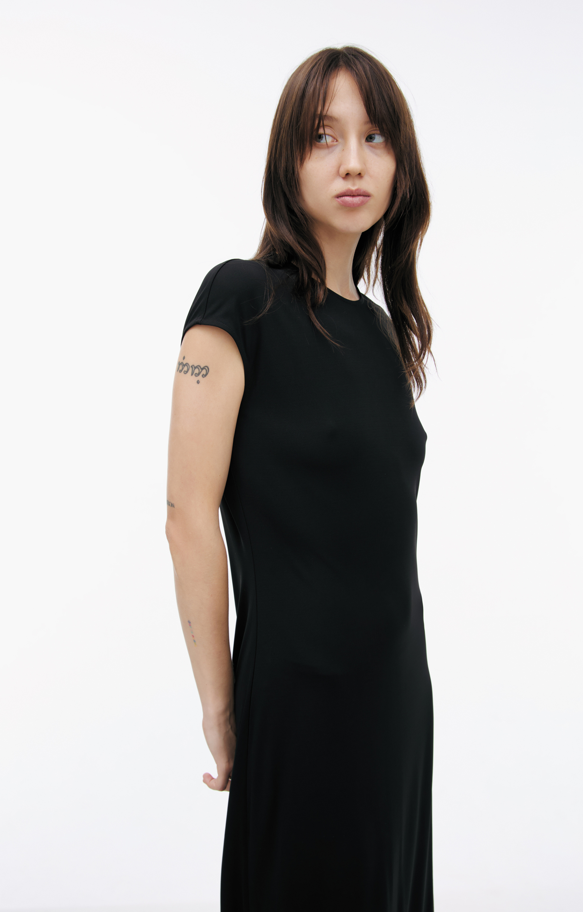 TOTEME Black midi dress