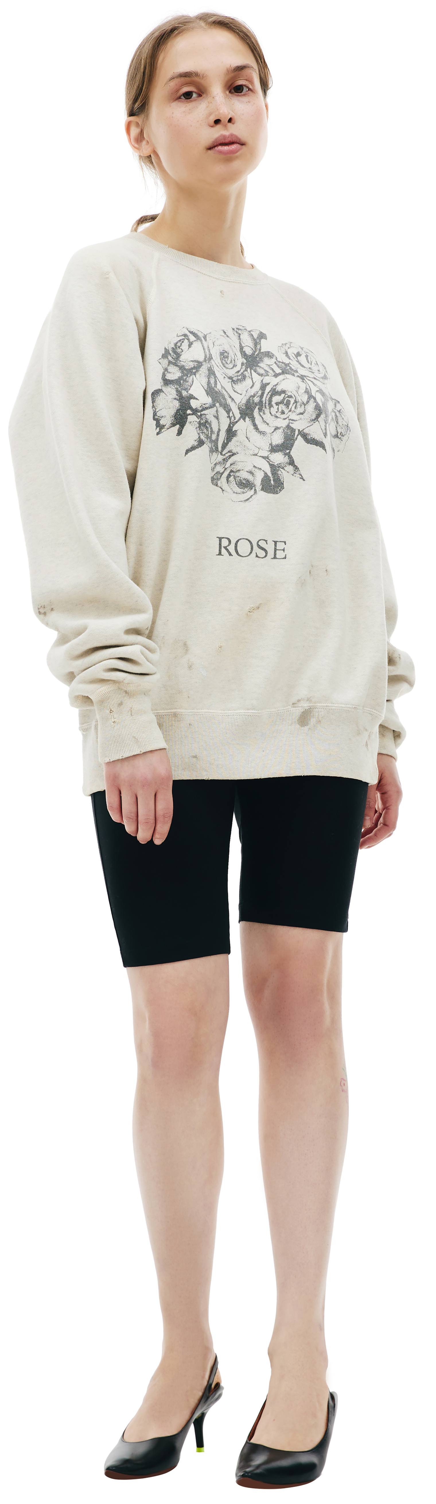 Saint Michael Rose printed sweatshirt