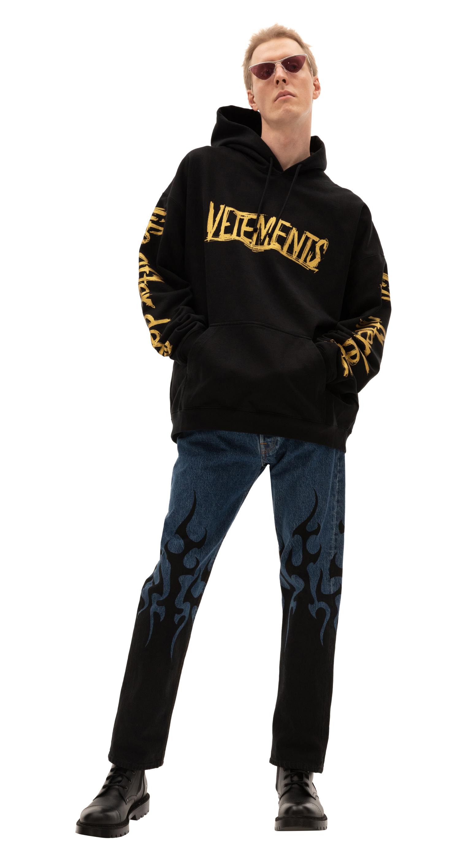 VETEMENTS World tour Golden Prints Hoodie