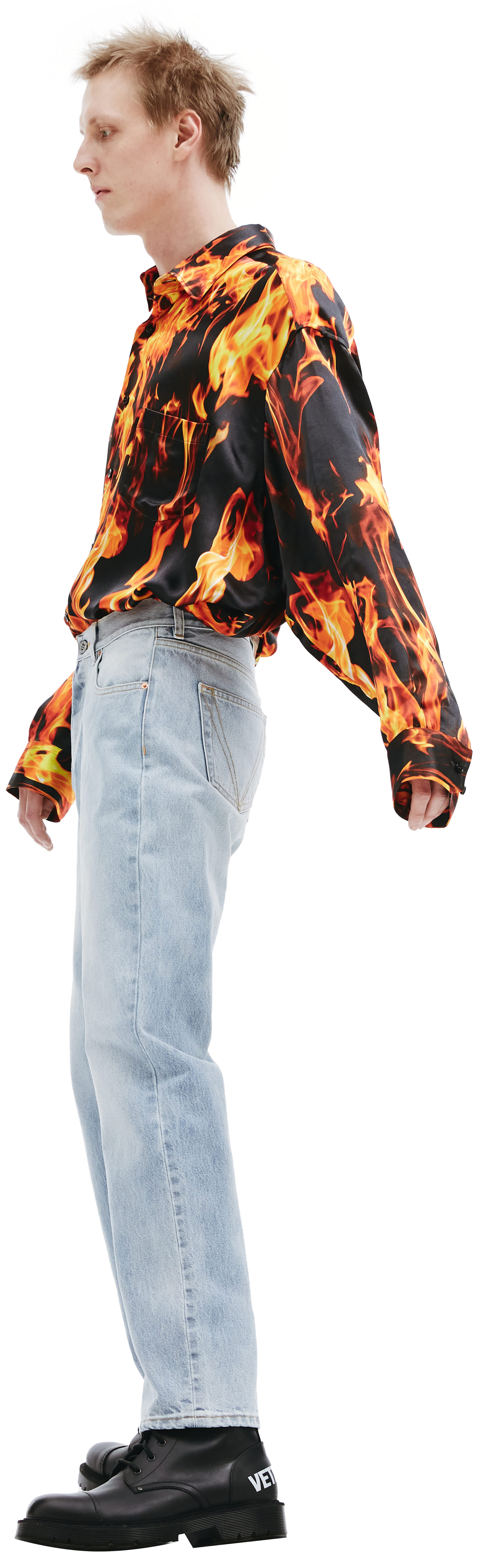 VETEMENTS Blue washed jeans