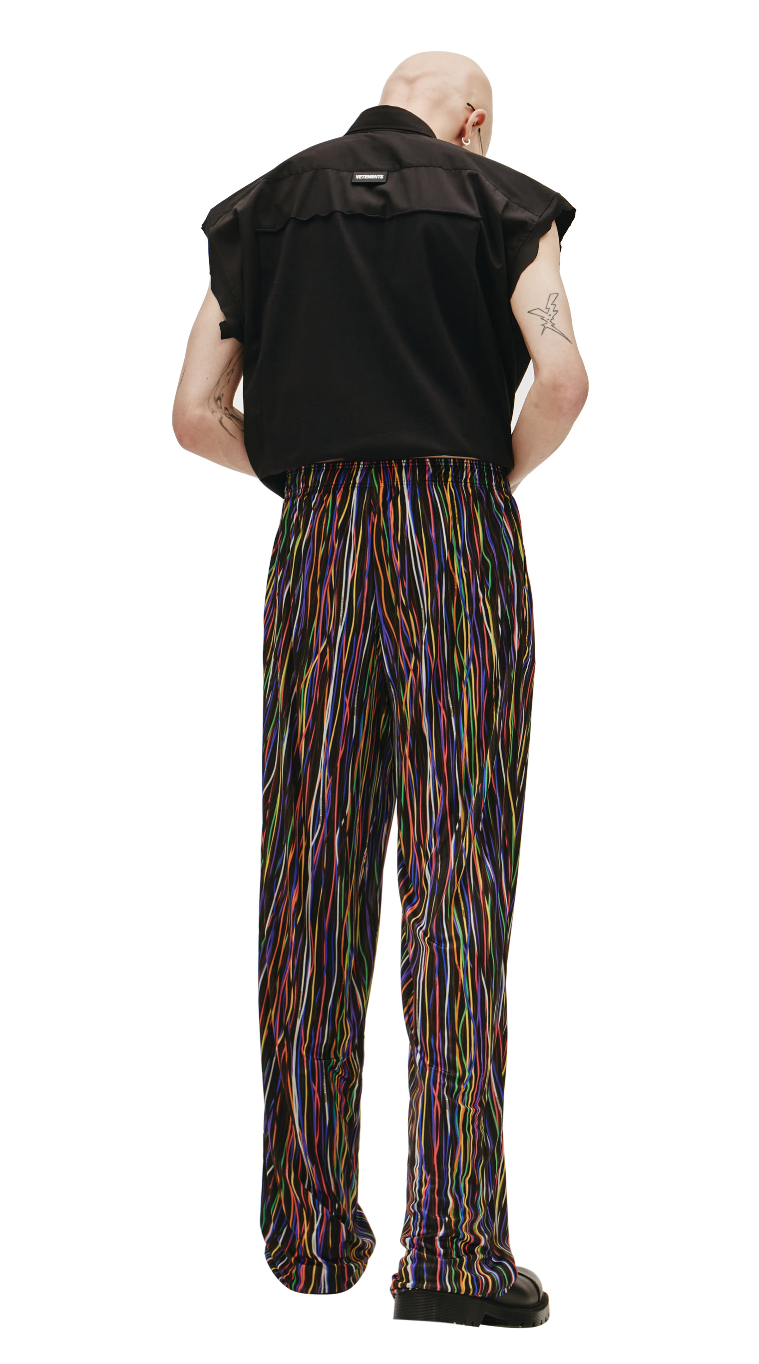 VETEMENTS Разноцветные брюки на резинке