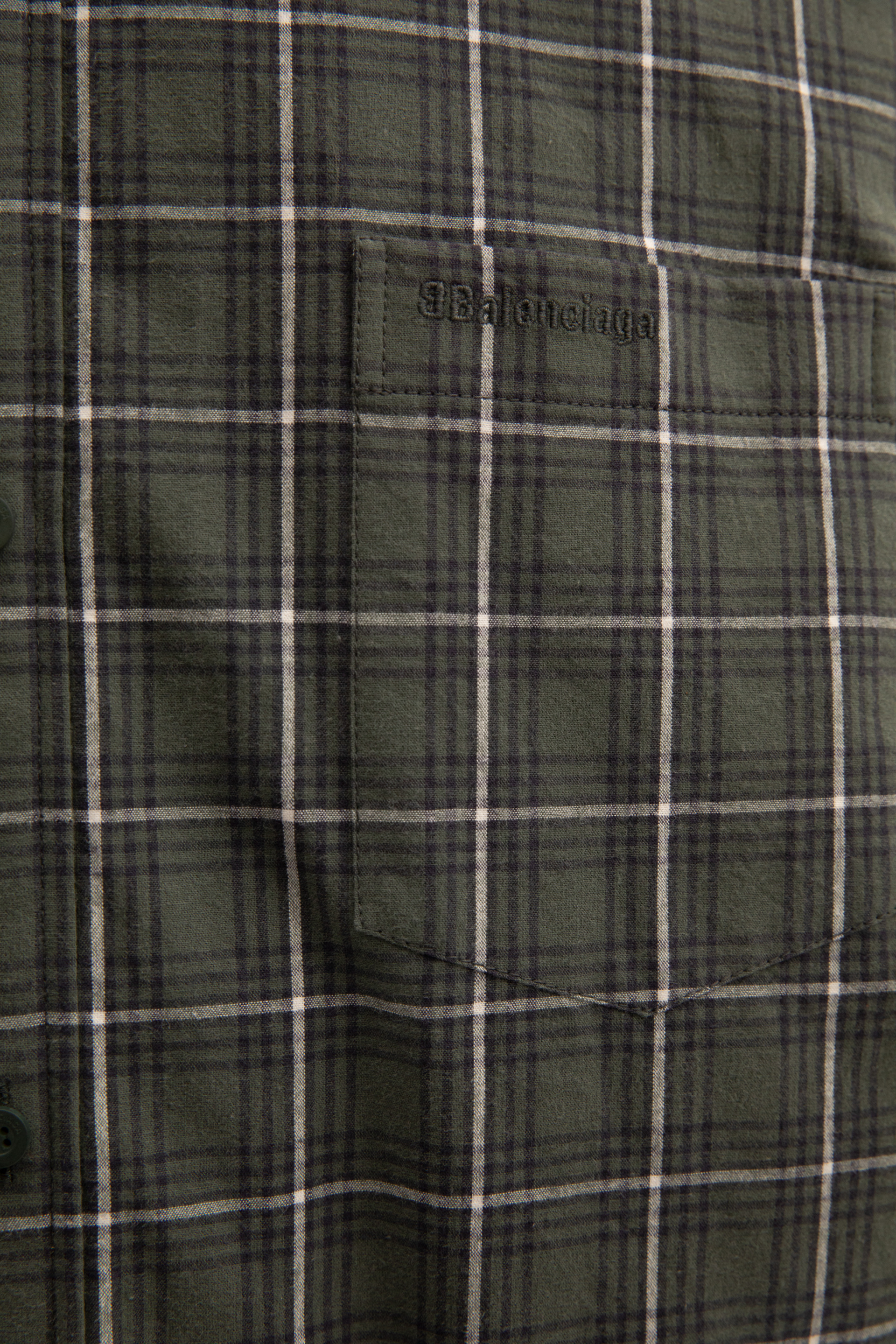 Balenciaga Утеплденная рубашка в клетку