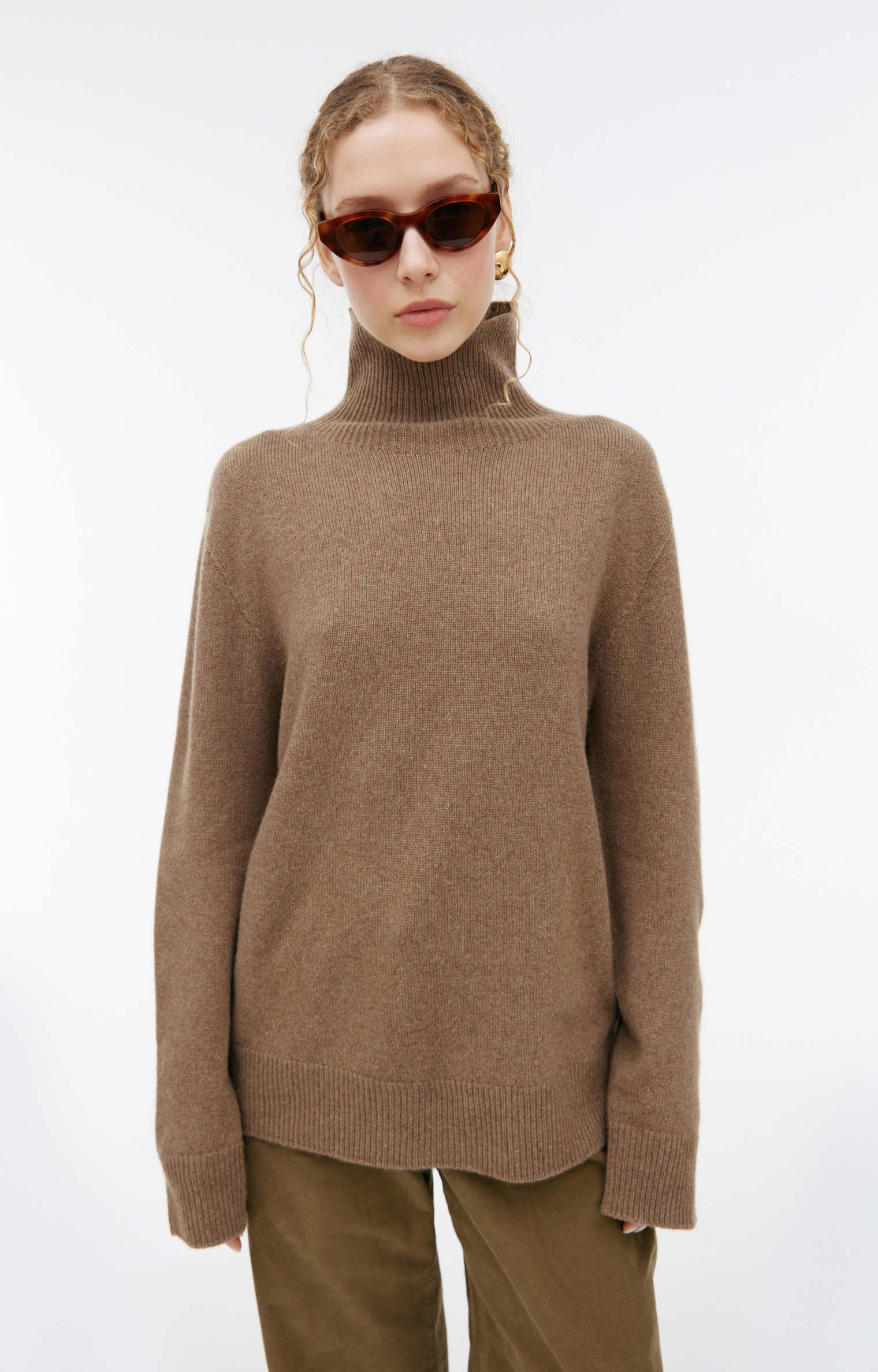 The Row High-neck cashmere sweater