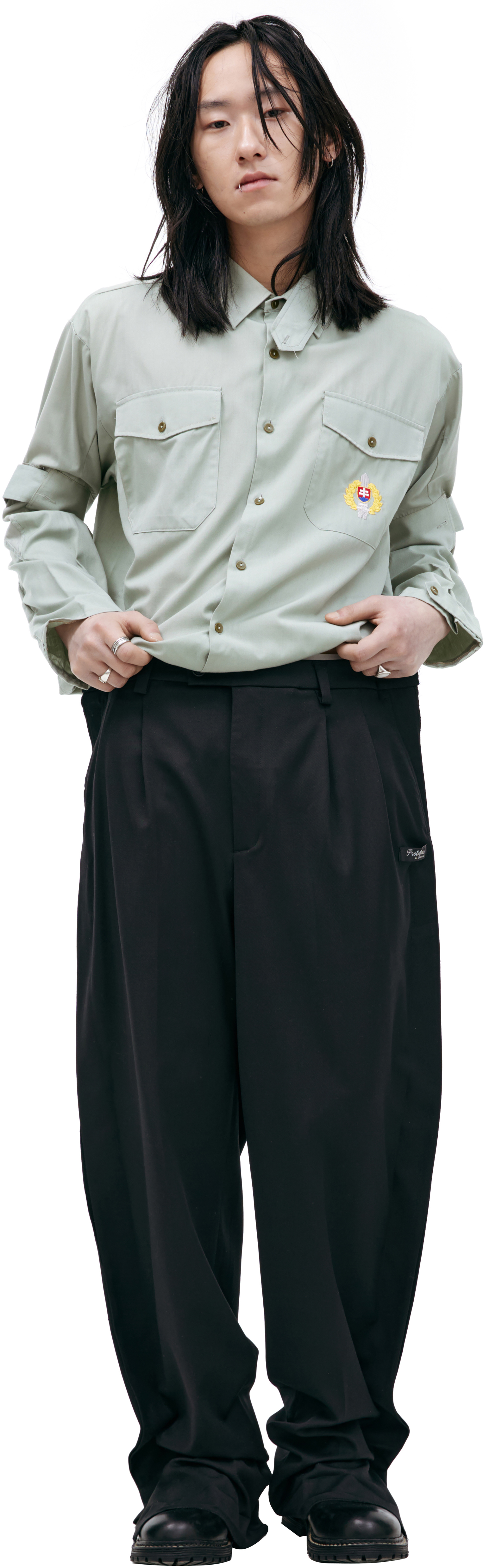 PROTOTYPES Outline wool trousers