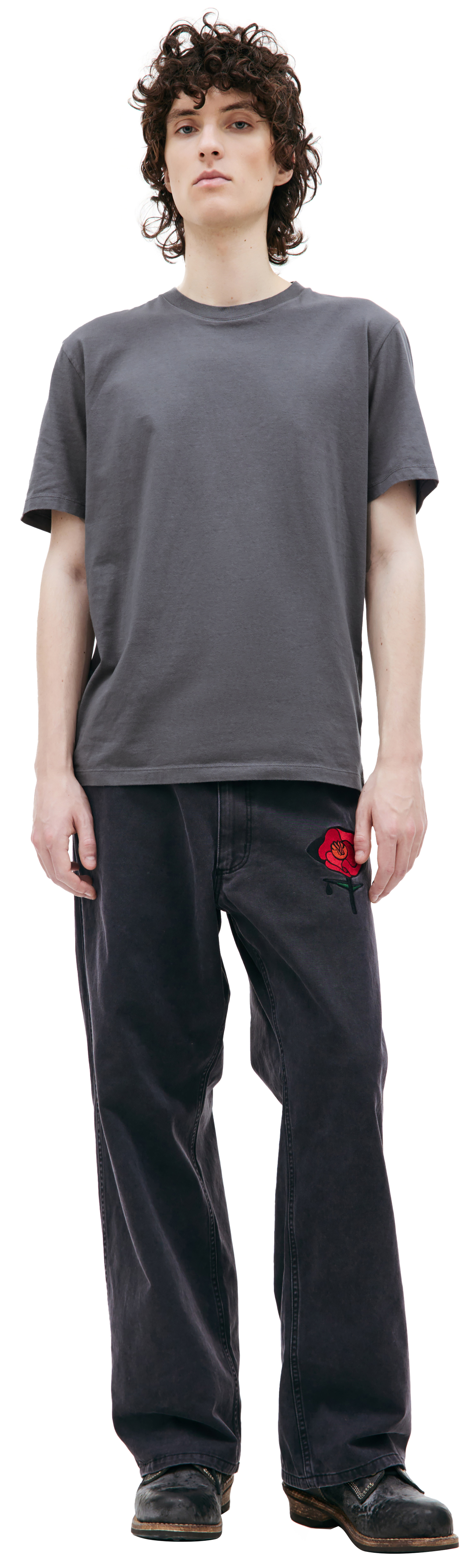 Maison Margiela Grey cotton t-shirt