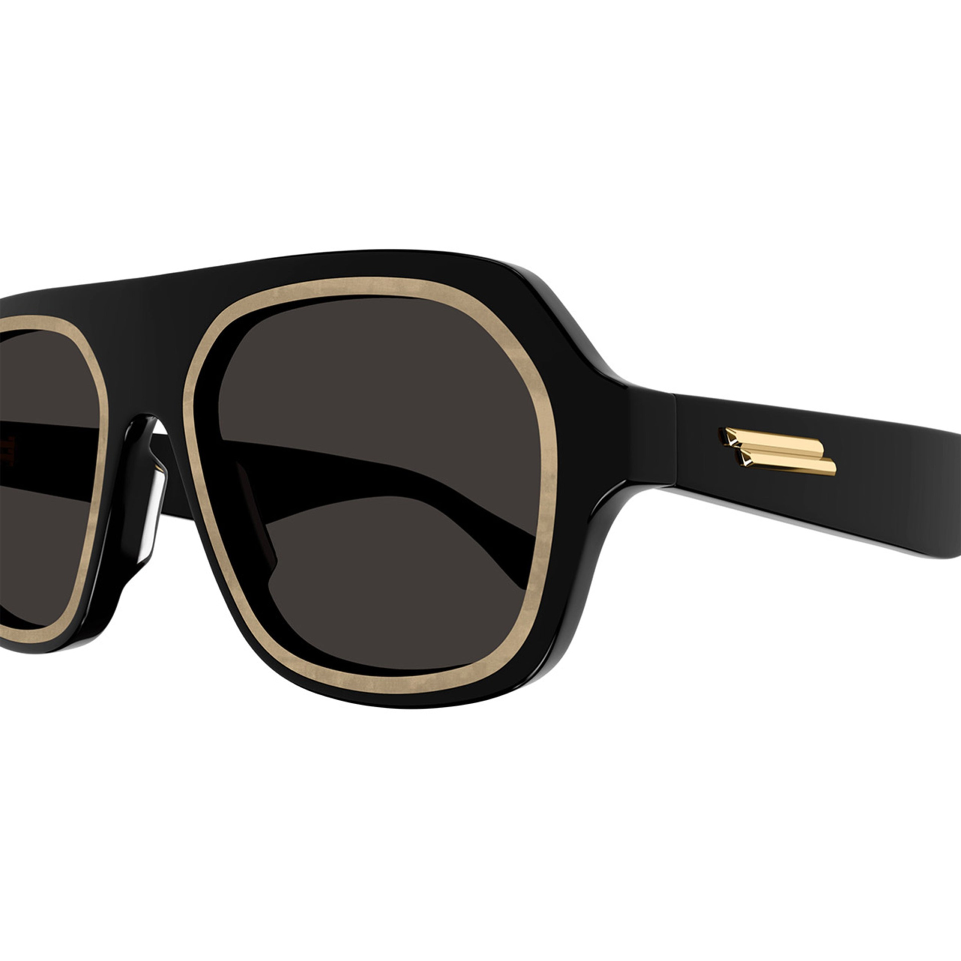 Bottega Veneta Men\'s Recycled Acetate Aviator Sunglasses