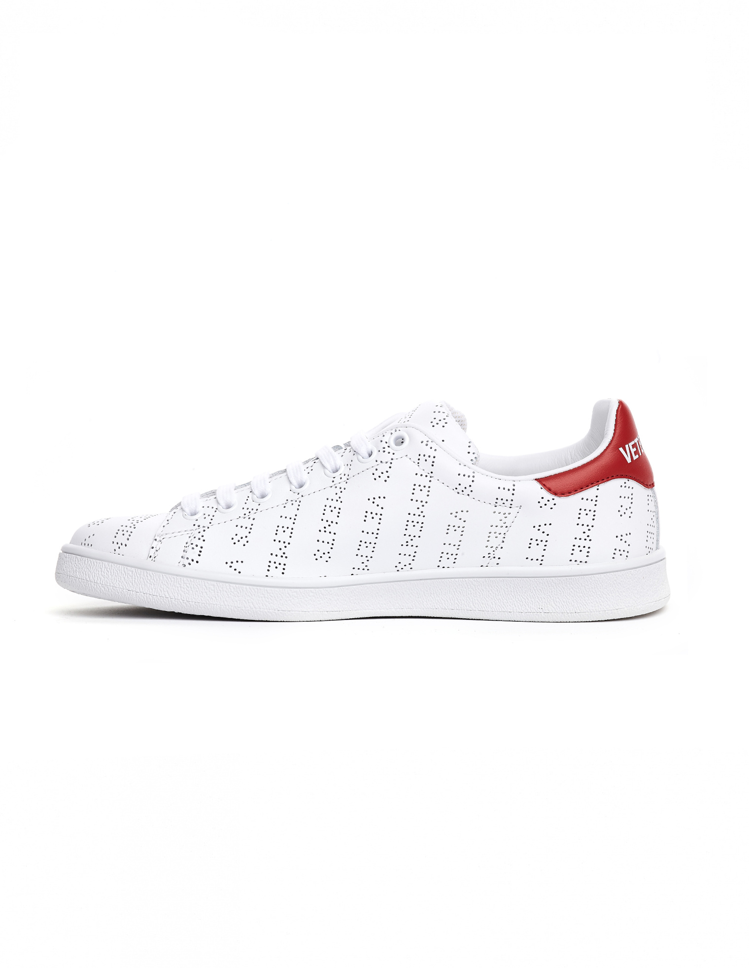 VETEMENTS Кожаные кроссовки Stan Smith с перфорацией