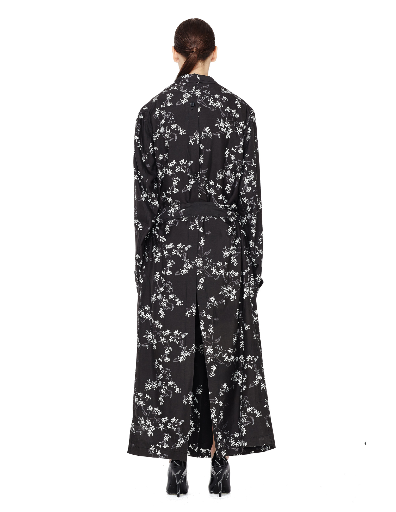 Ann Demeulemeester Плащ-халат с цветами