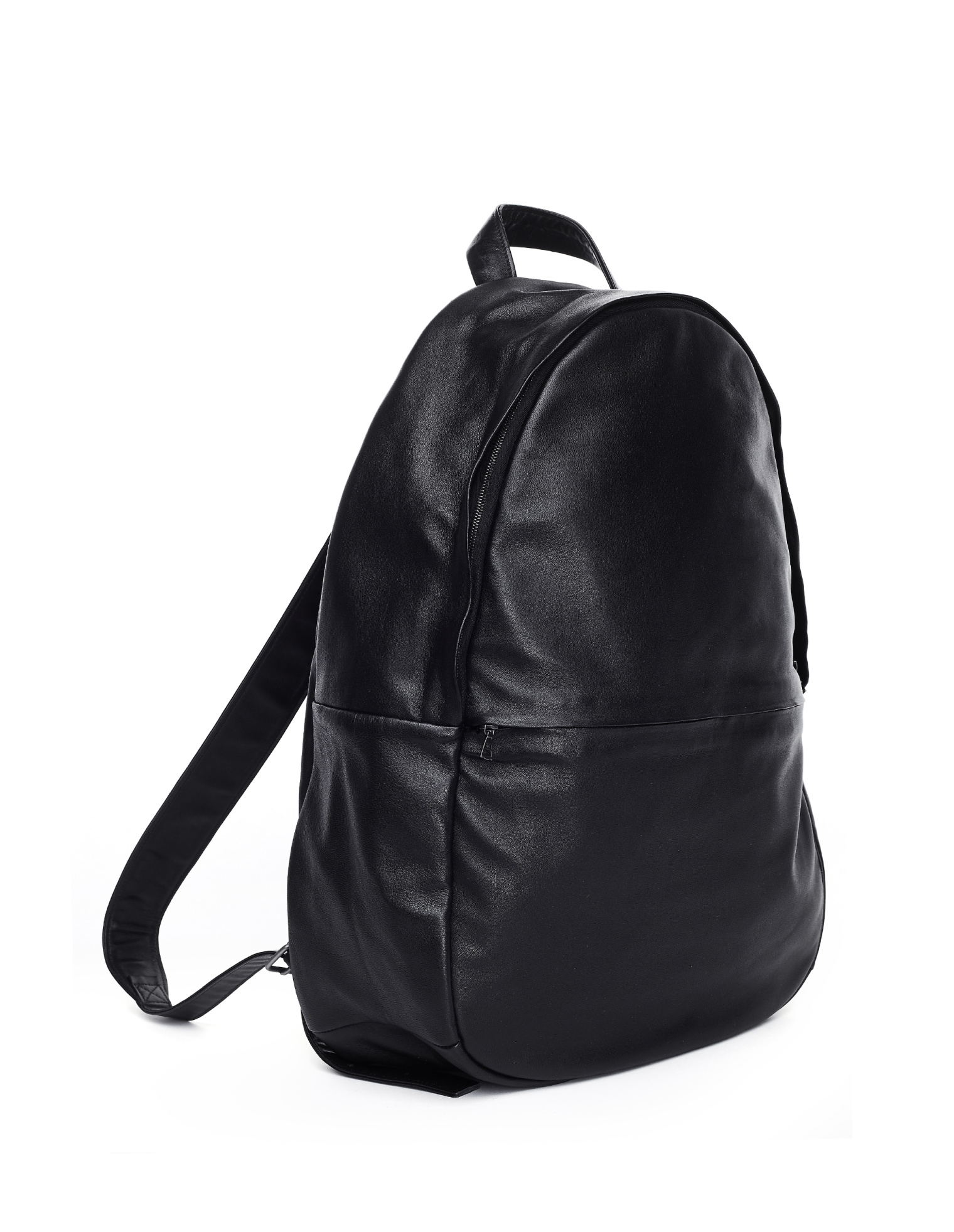 Isaac Reina Ultra Soft Black Leather Backpack