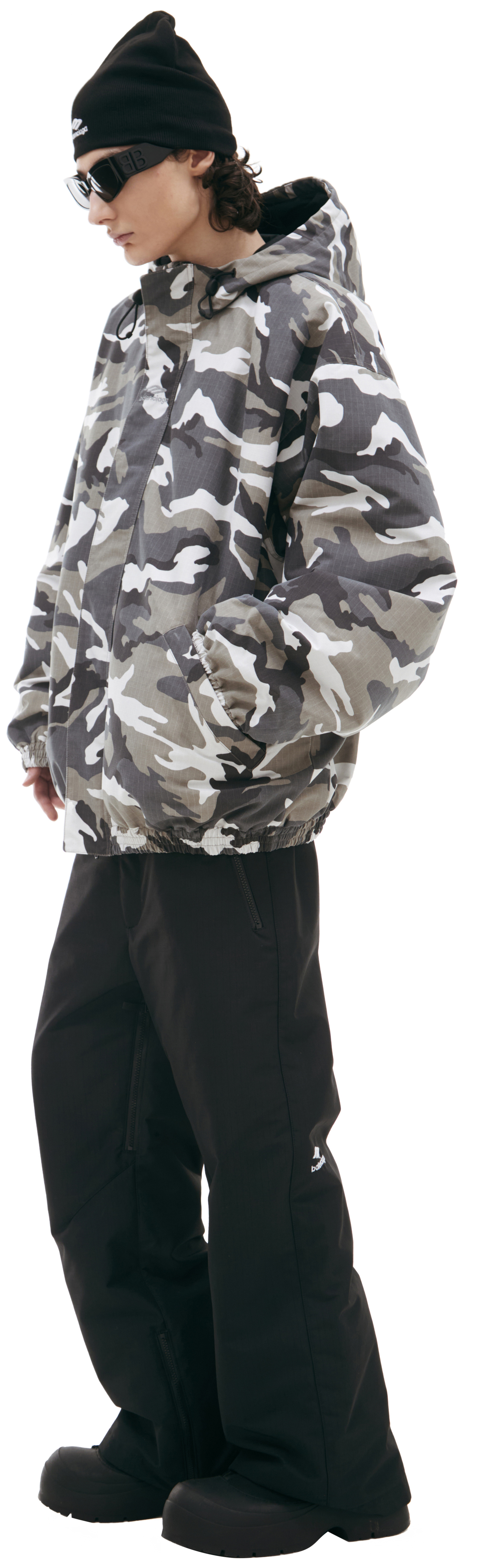 Balenciaga Camouflage hooded jacket